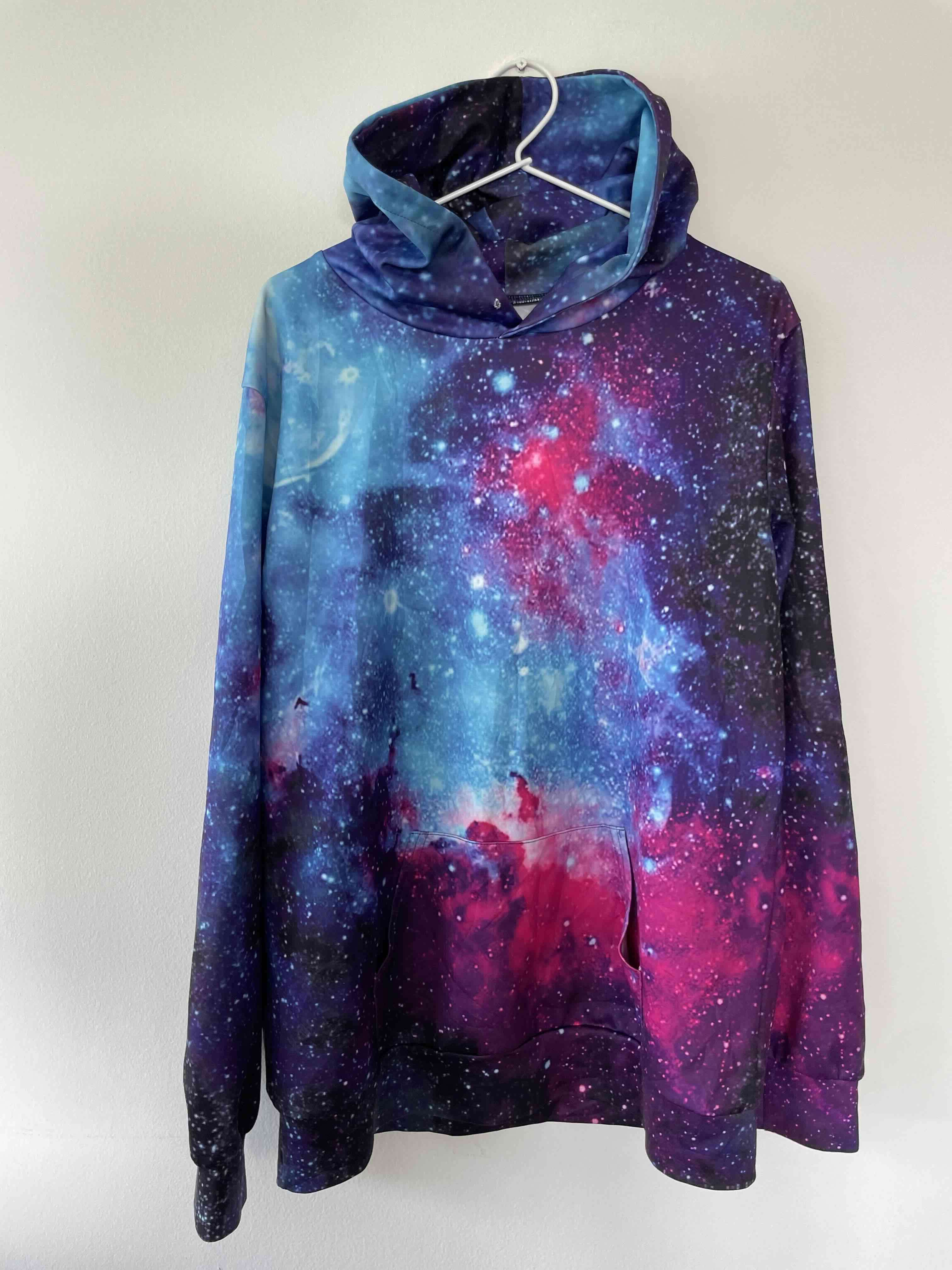 Polerón con capucha galaxia