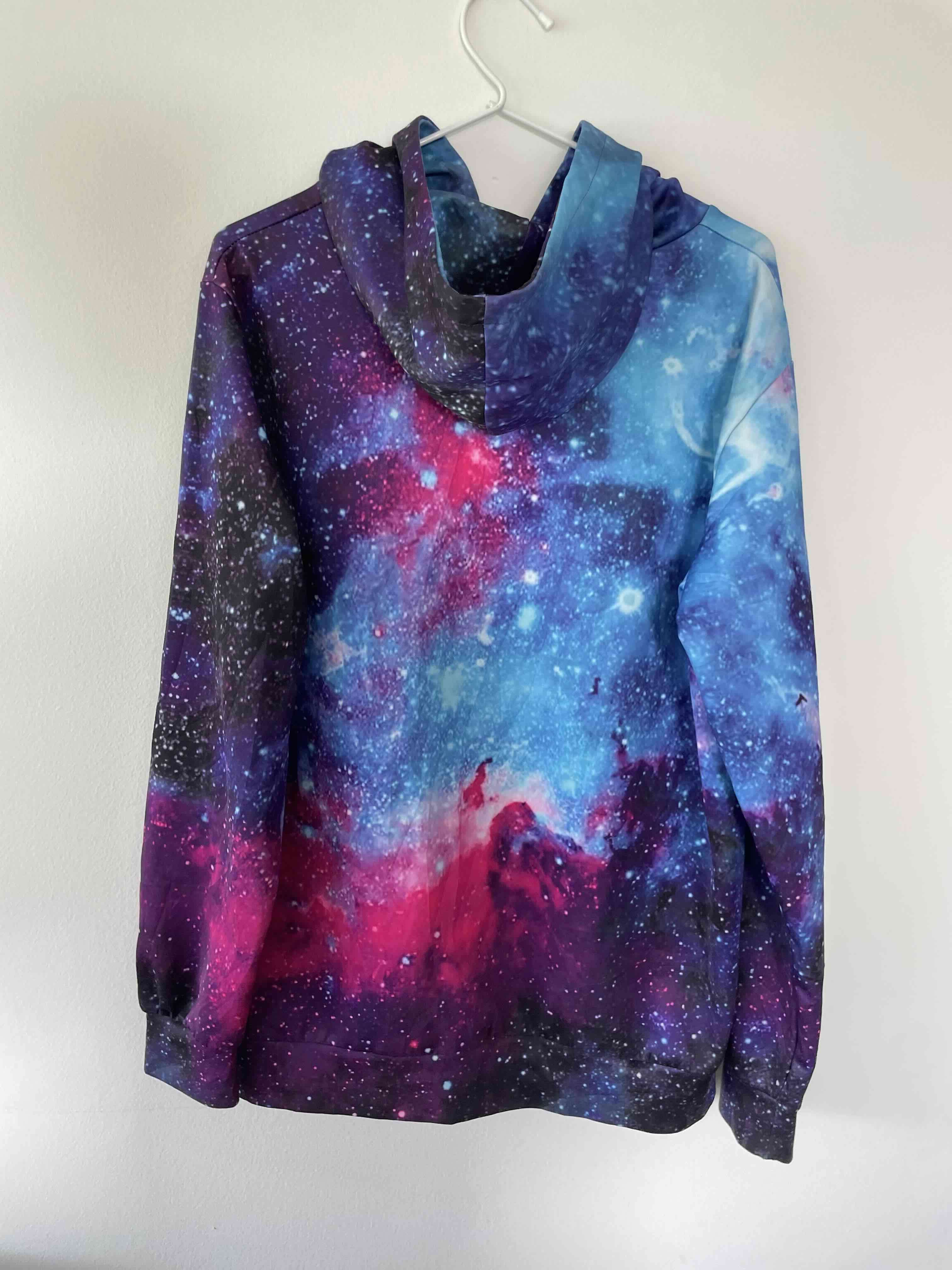 Polerón con capucha galaxia - miniatura 2