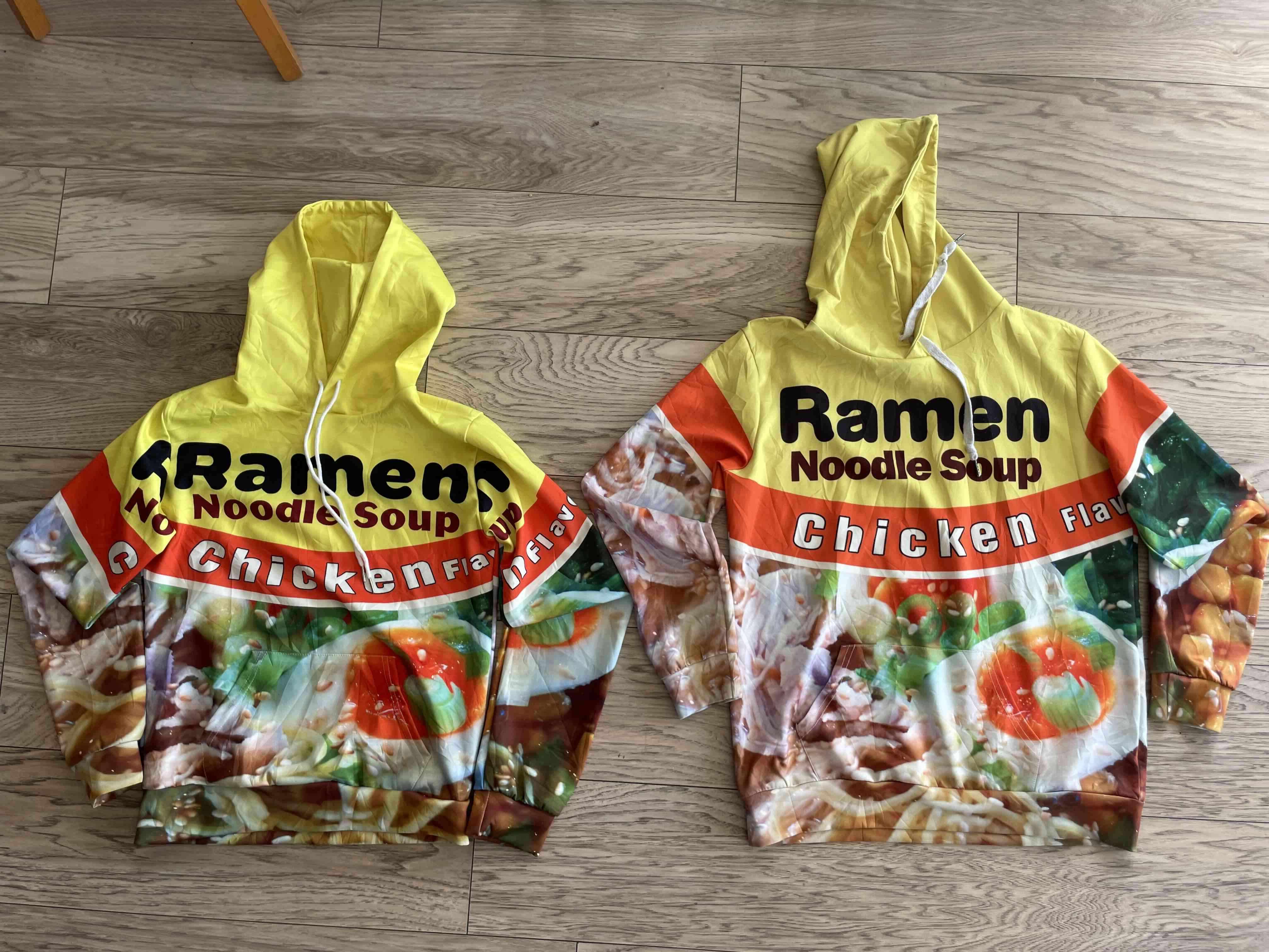 Par de Polerones Ramen Noodle Soup