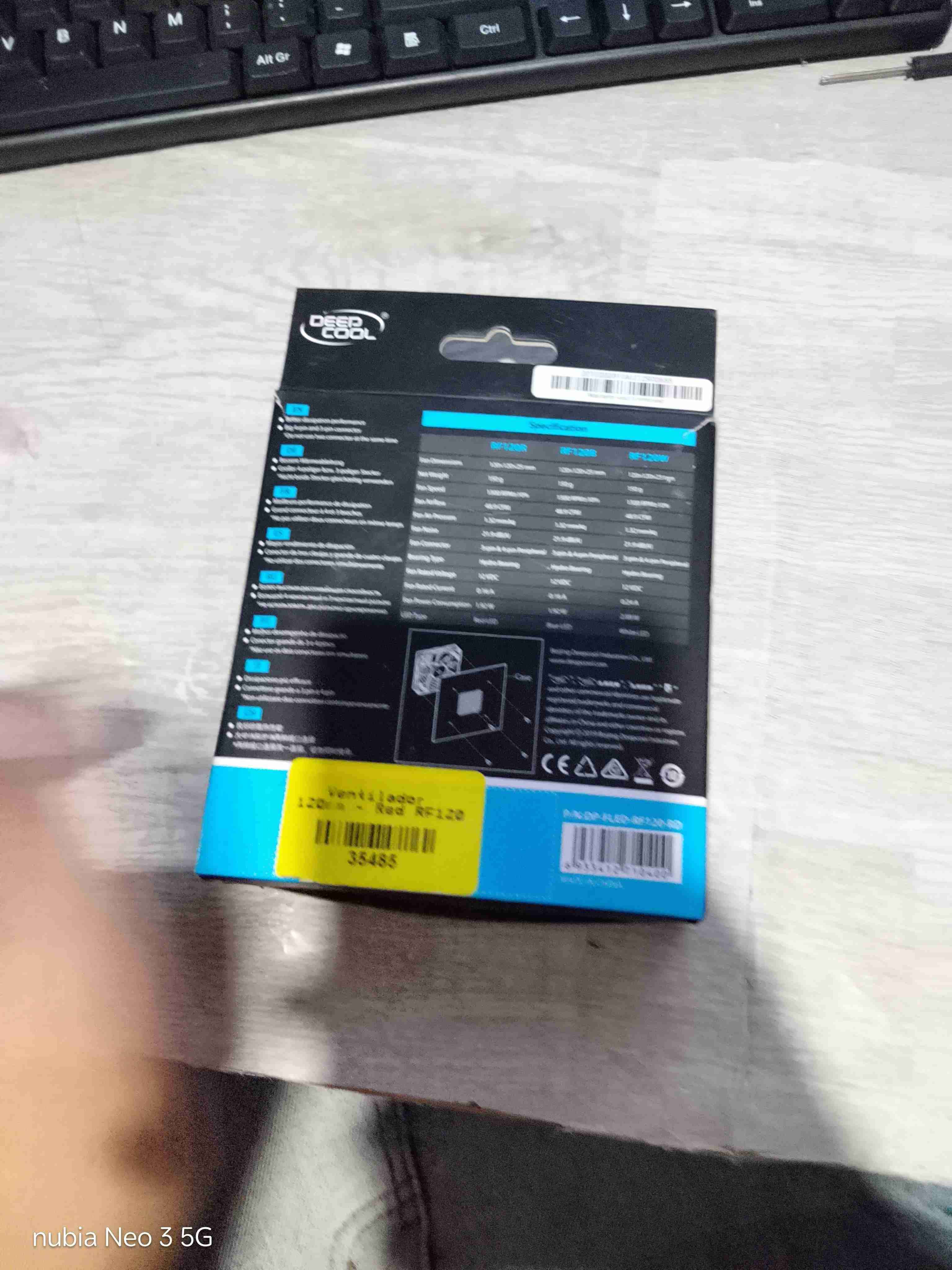 Ventilador LED Deepcool RF120 - miniatura 2