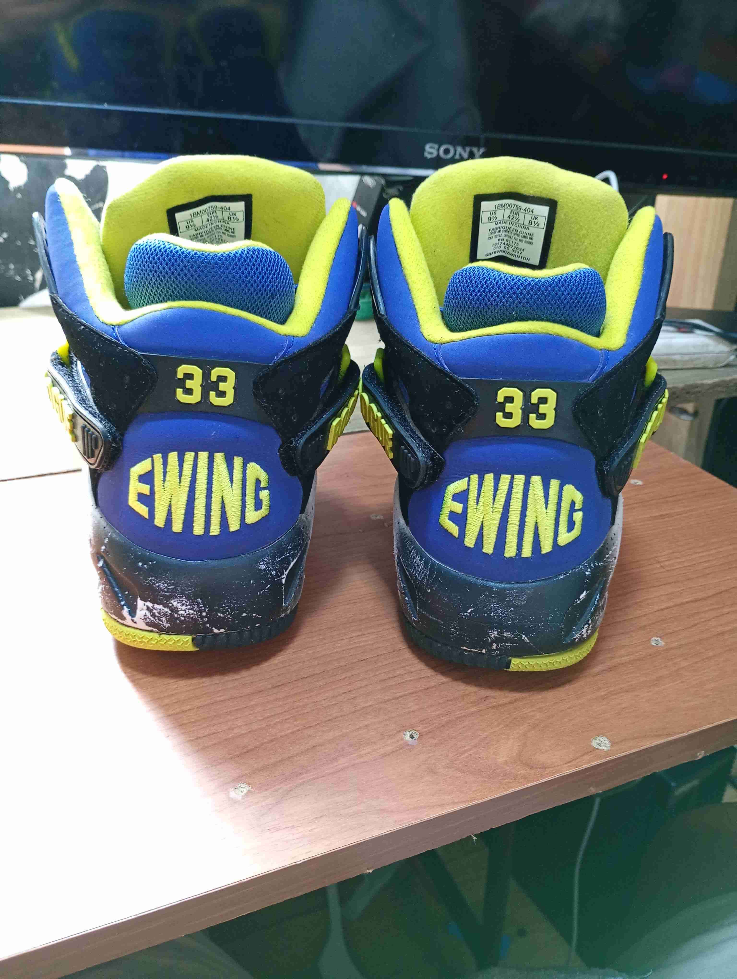Zapatillas Ewing azules y amarillas - miniatura 2