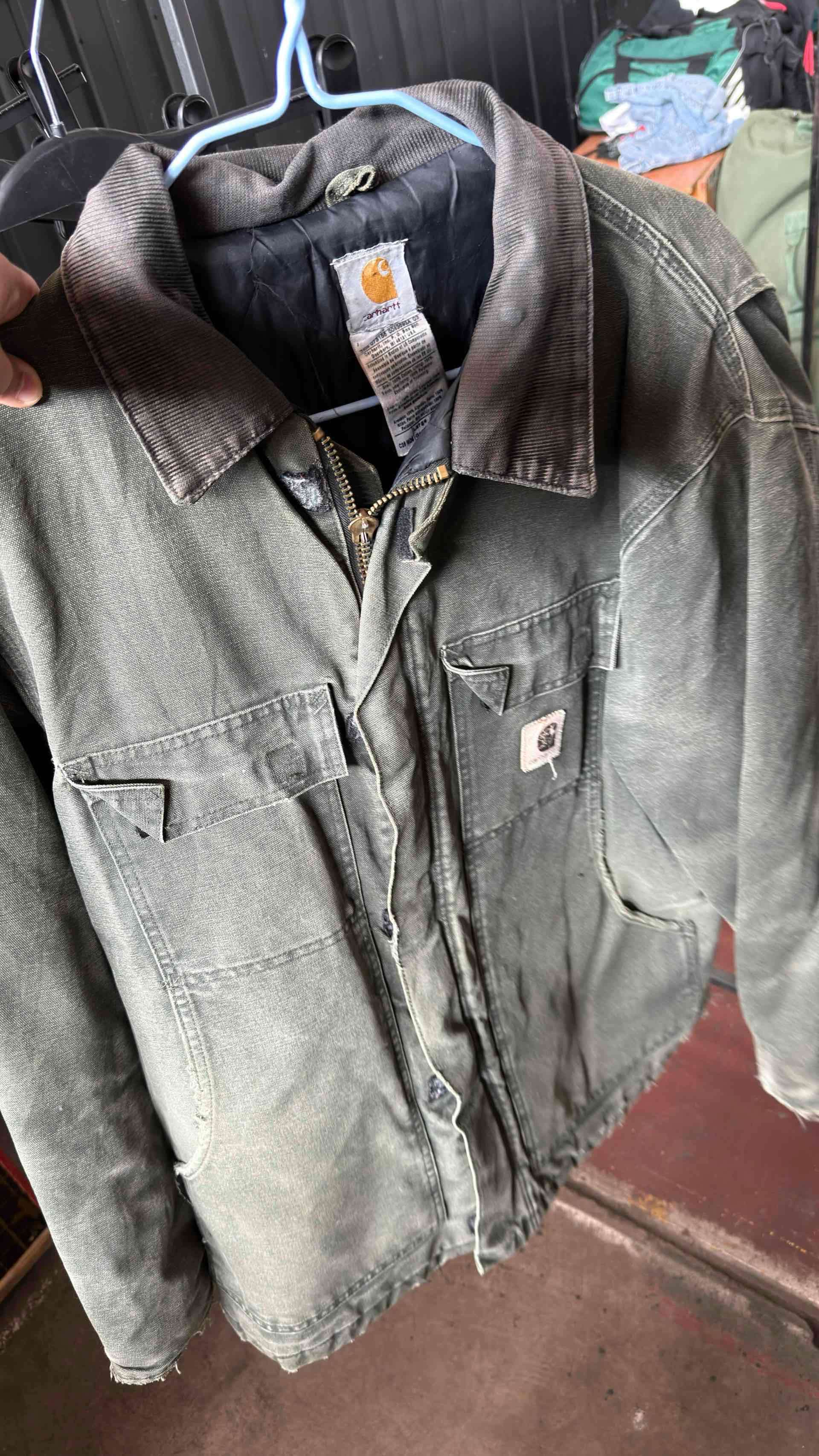 Chaqueta de trabajo verde