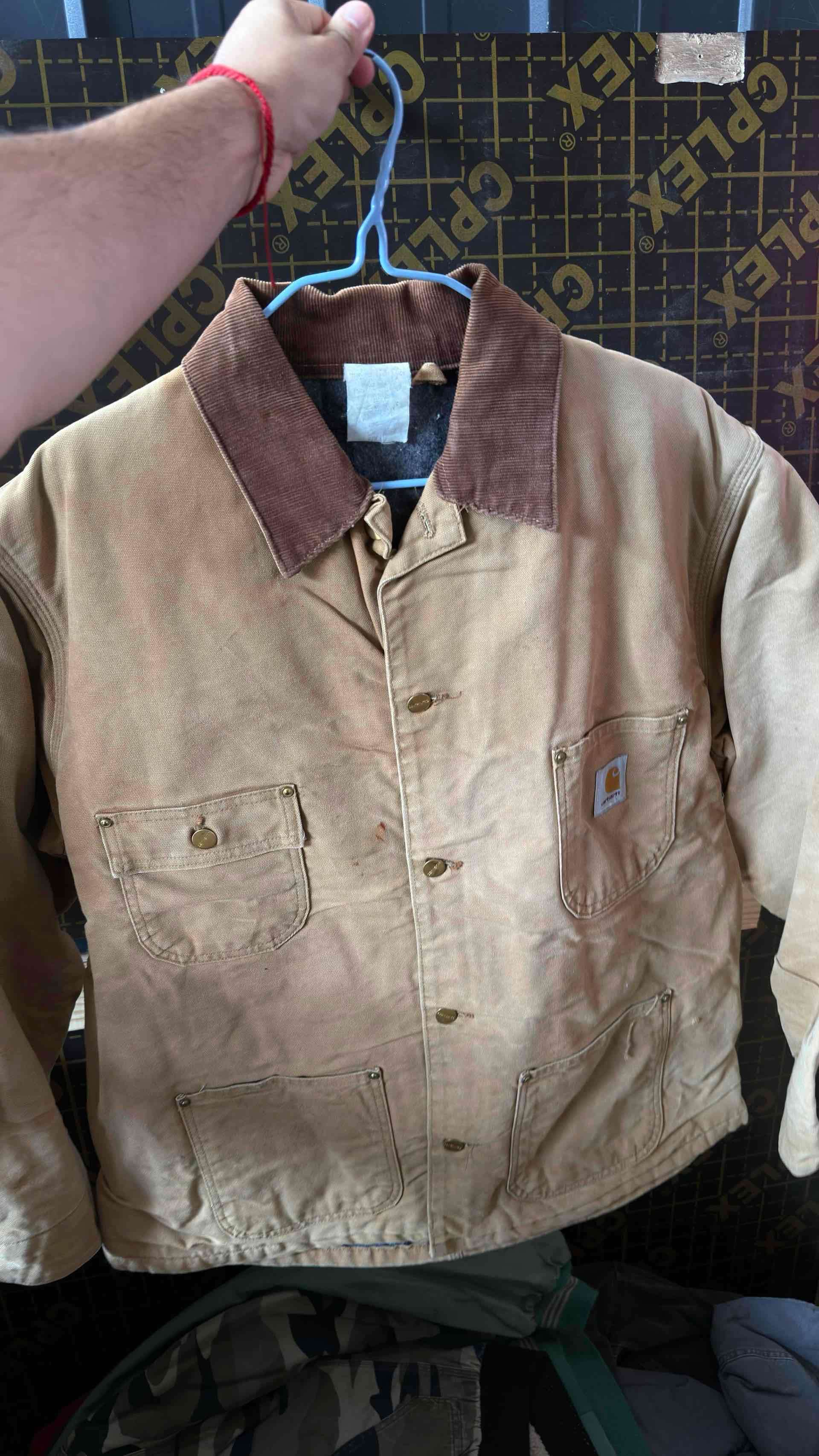 Chaqueta de trabajo marrón con forro