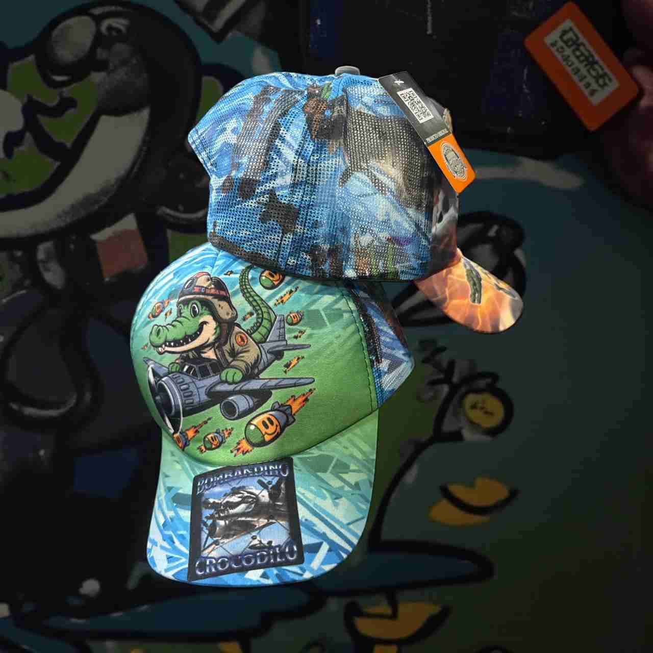 Gorra infantil con diseño de cocodrilo