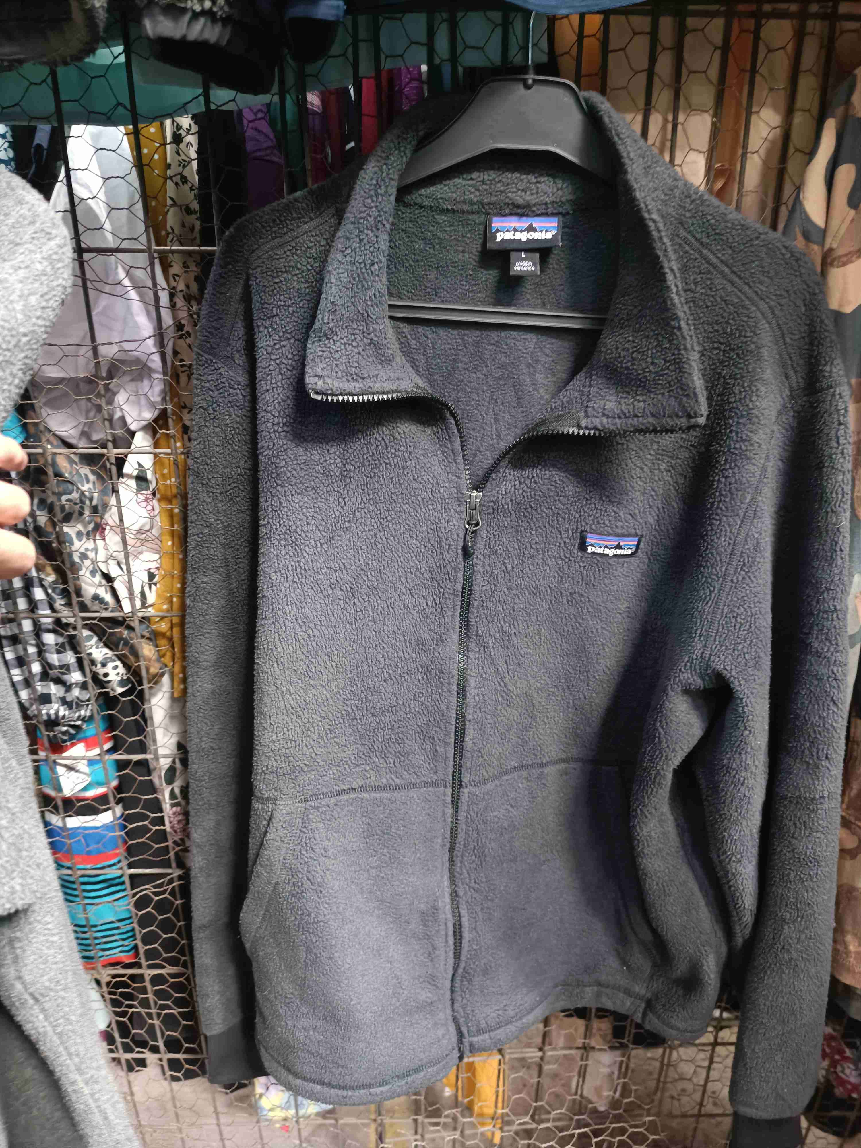 Polar fleece gris con cierre