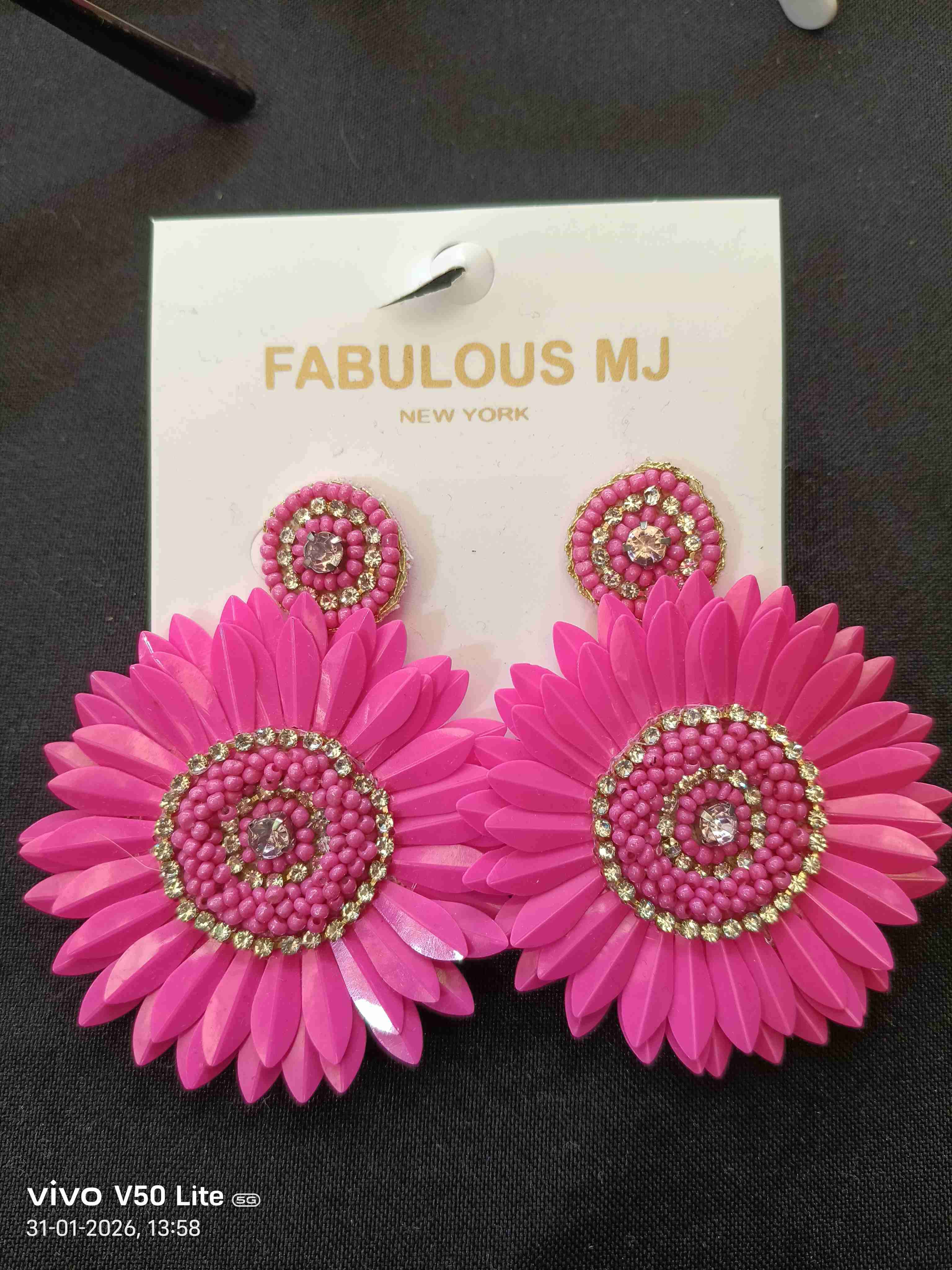 Aros flores rosas brillantes
