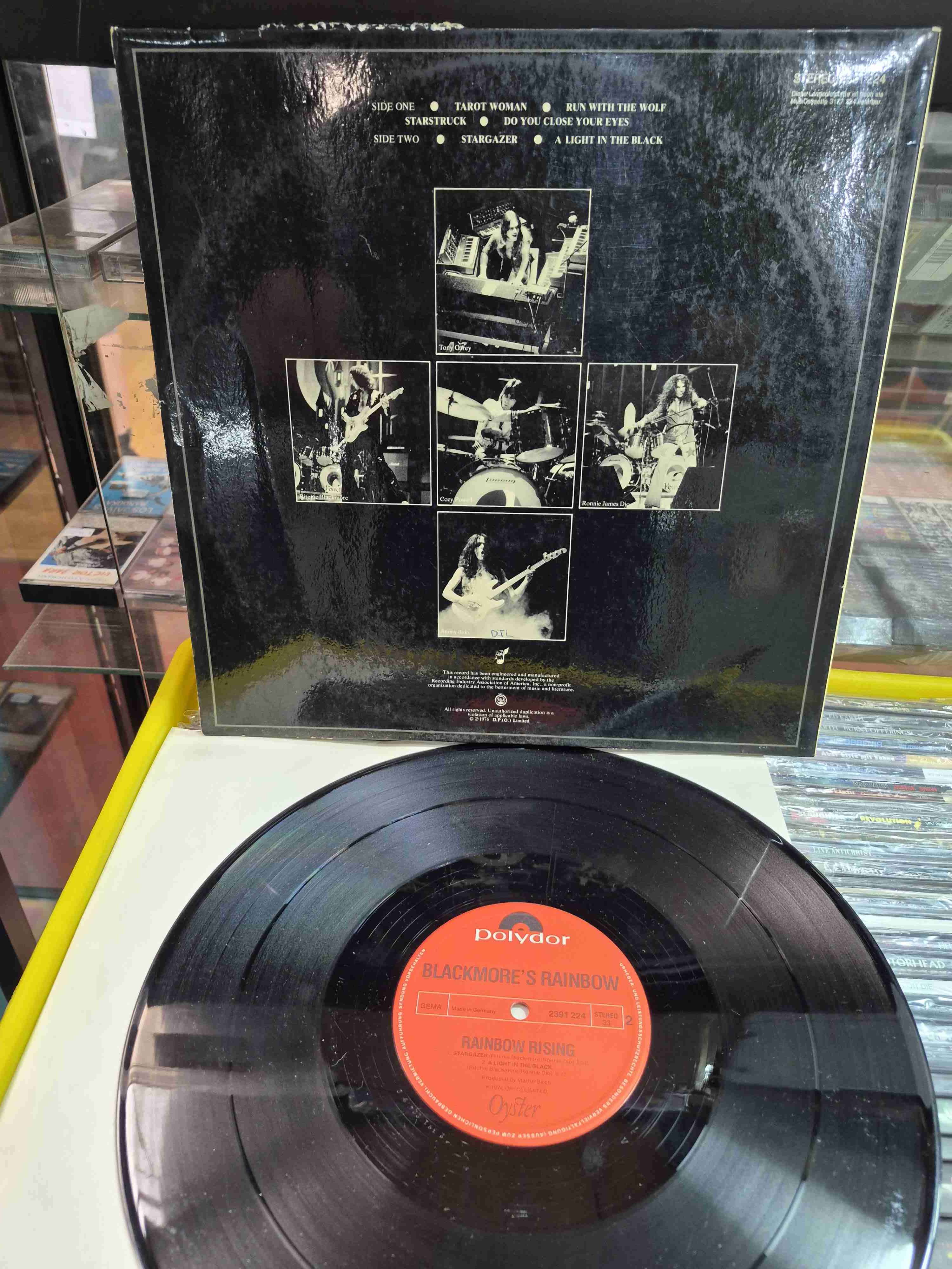 Vinilo de Rainbow Rising original 1976 - miniatura 3