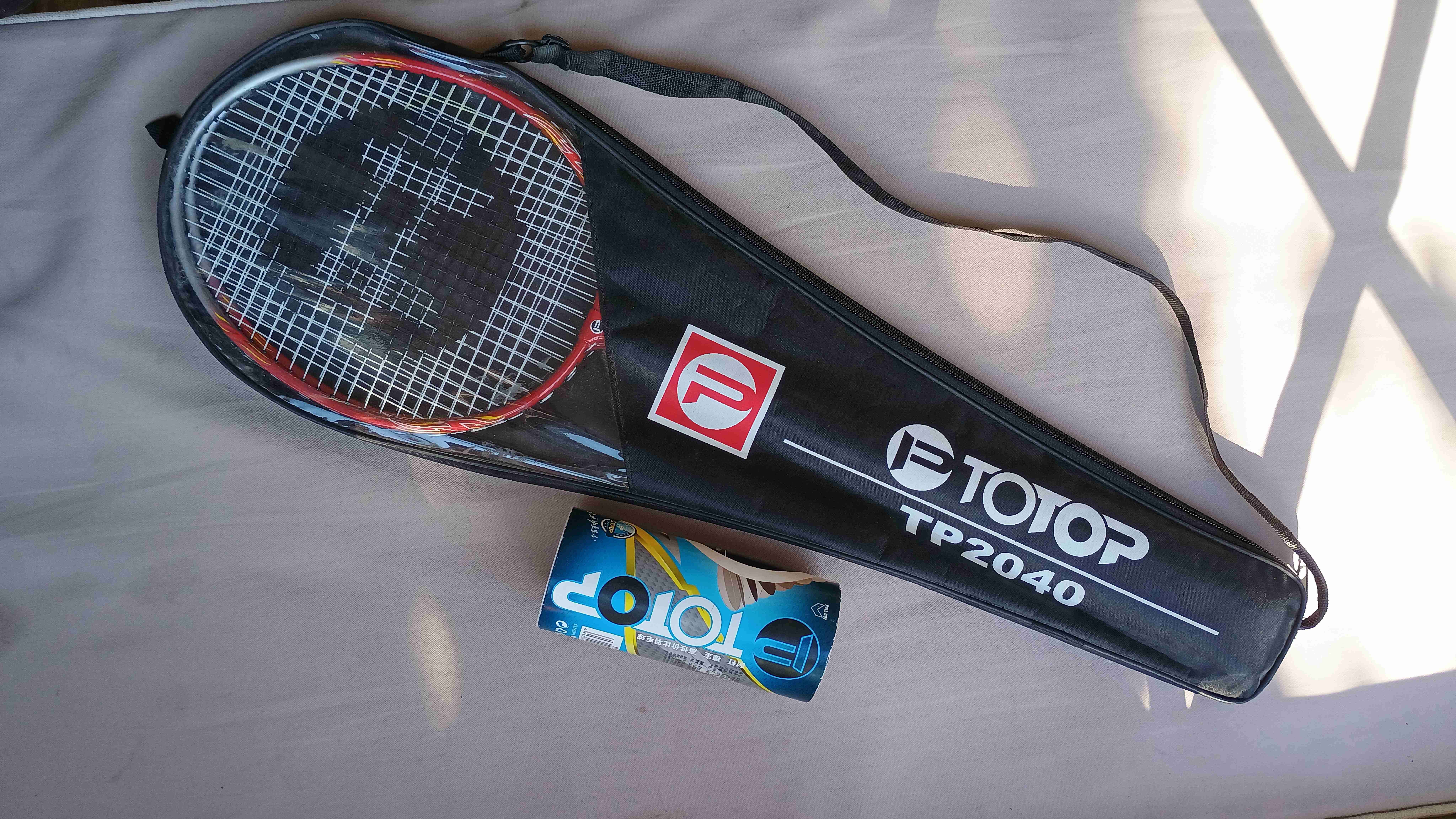 Raquetas de badminton con funda y pelotas
