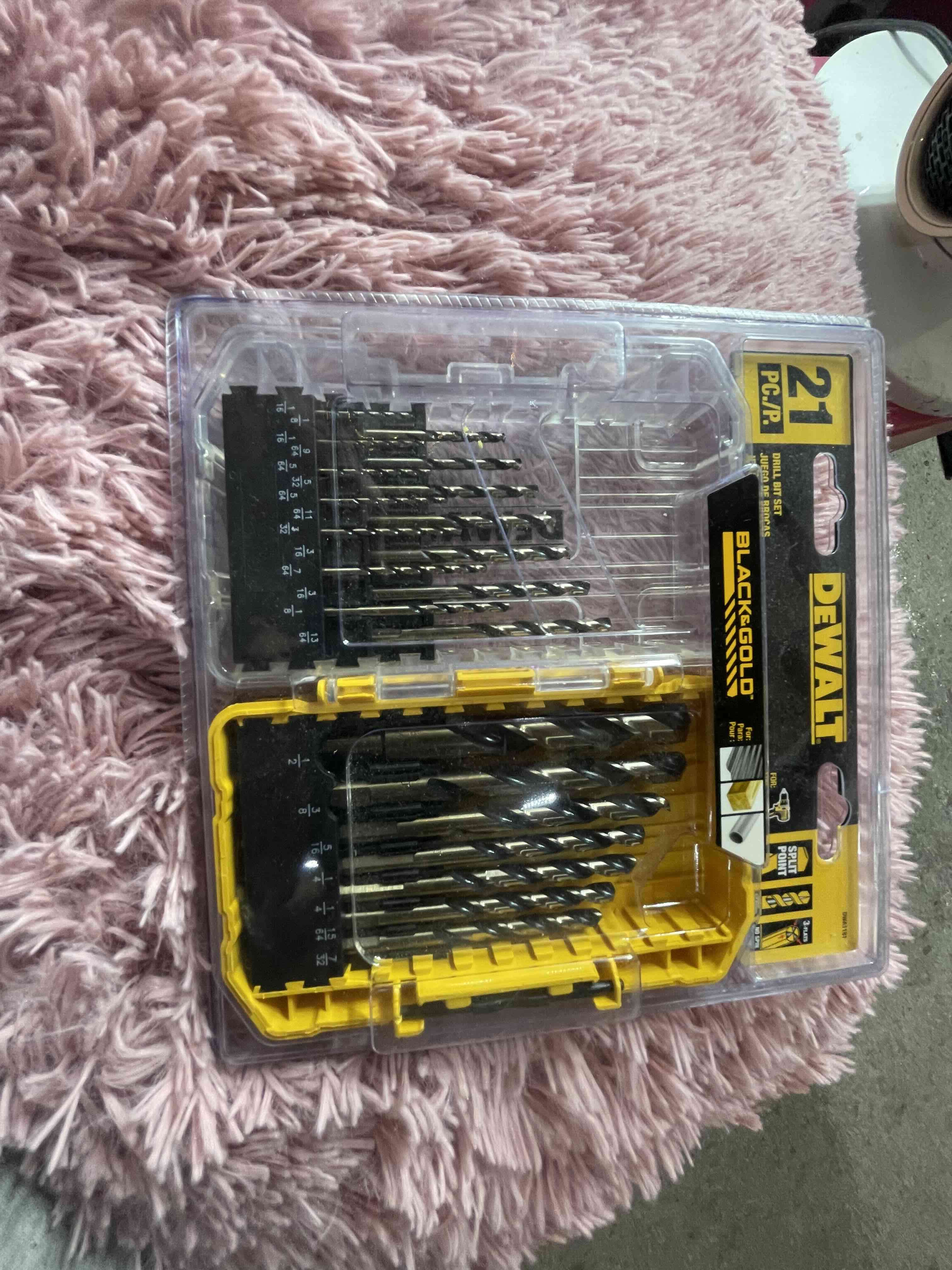 Juego de brocas DeWalt negro y dorado - miniatura 3