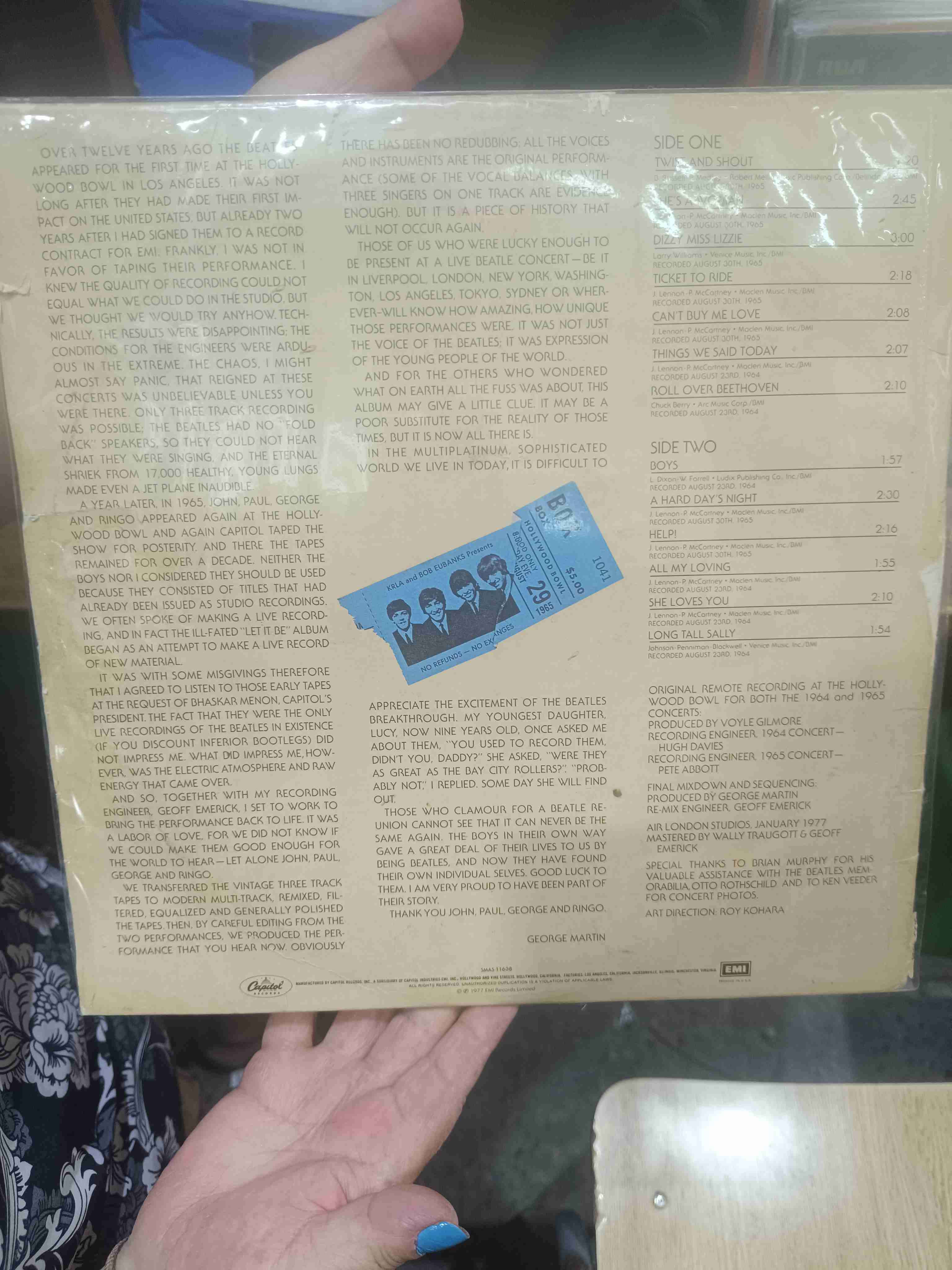 Vinilo The Beatles at Hollywood Bowl - miniatura 2