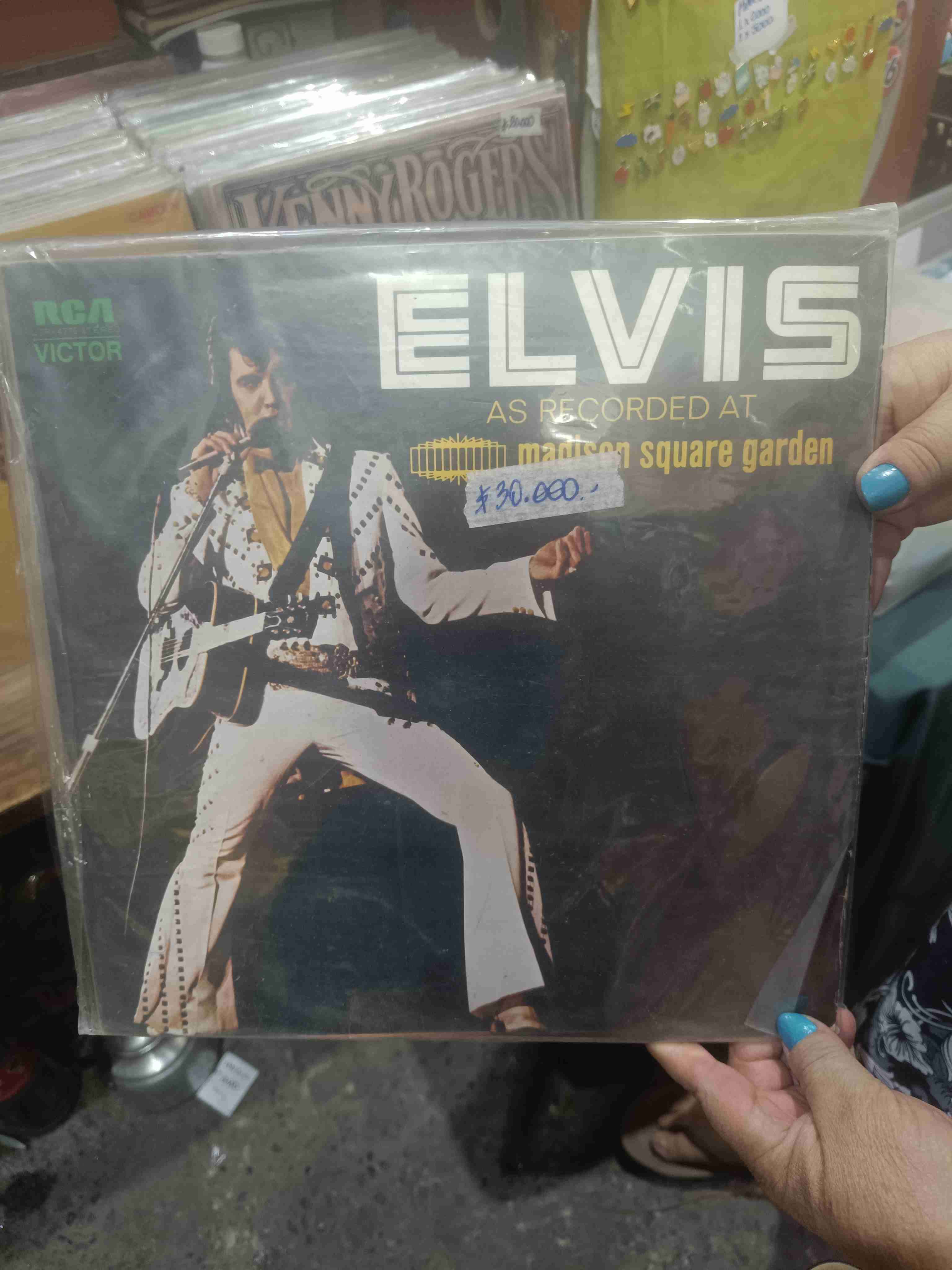 Vinilo de Elvis en Madison Square Garden