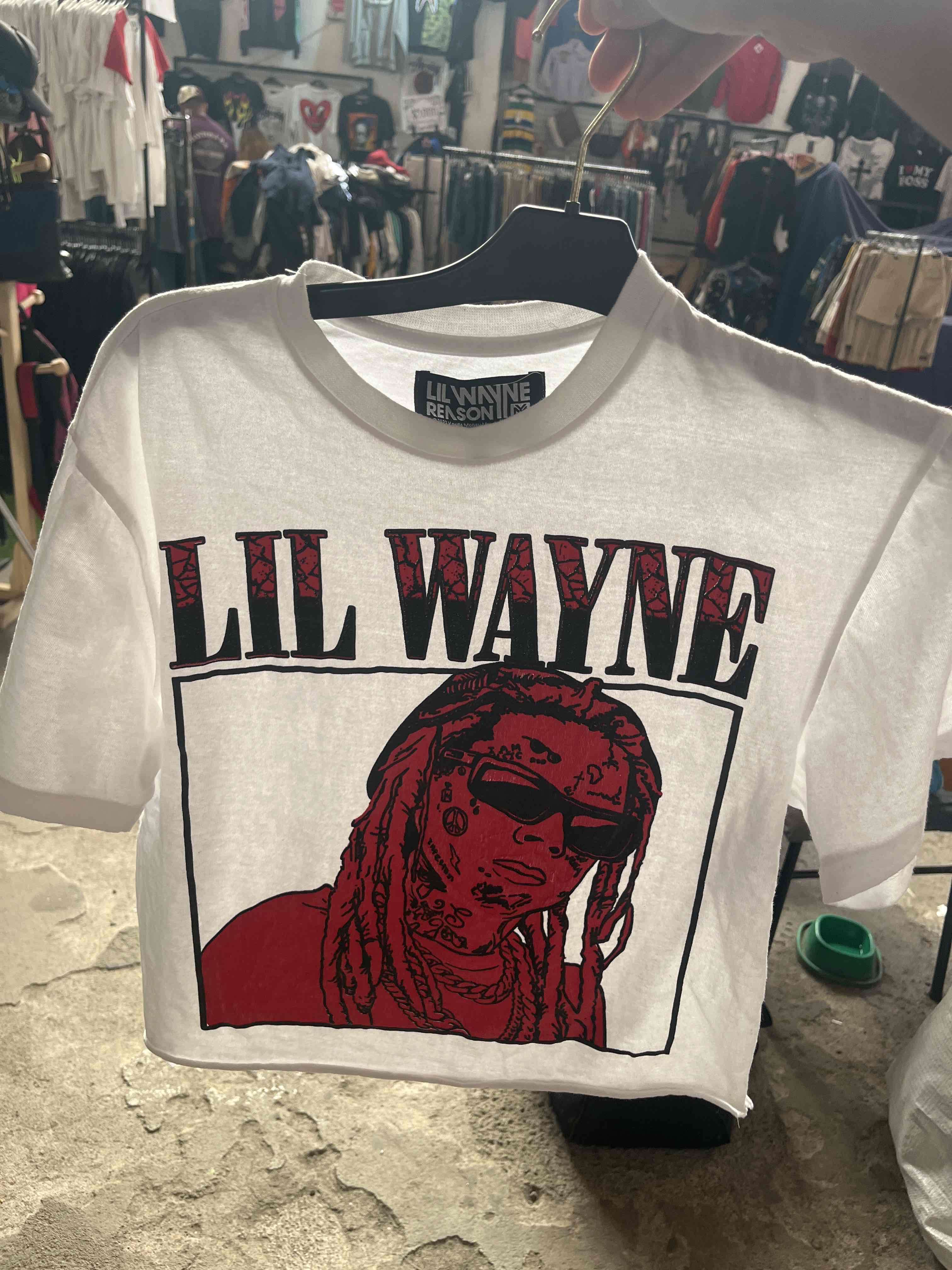 Polera blanca Lil Wayne