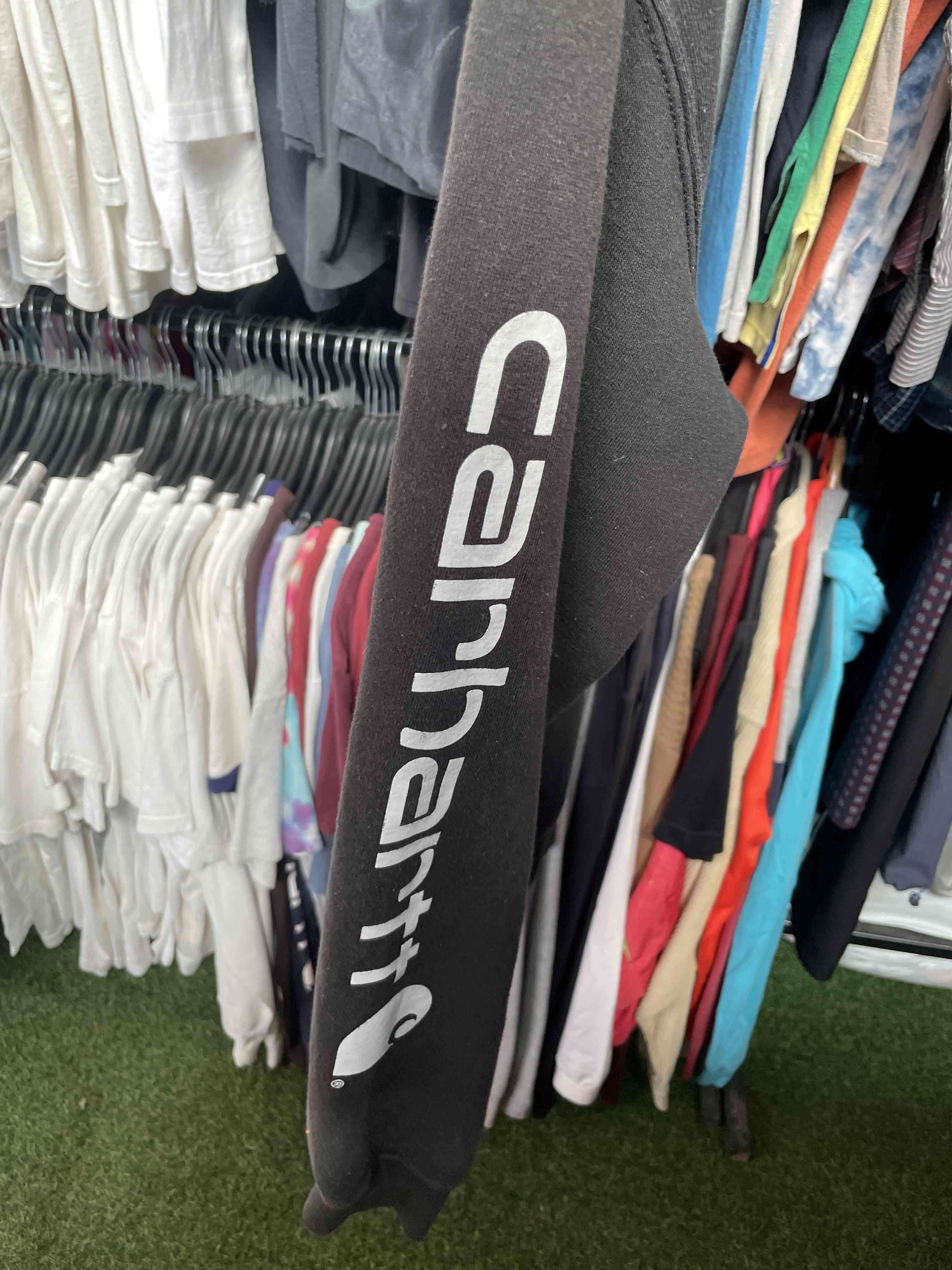 Polerón con capucha gris oscuro Carhartt - miniatura 2