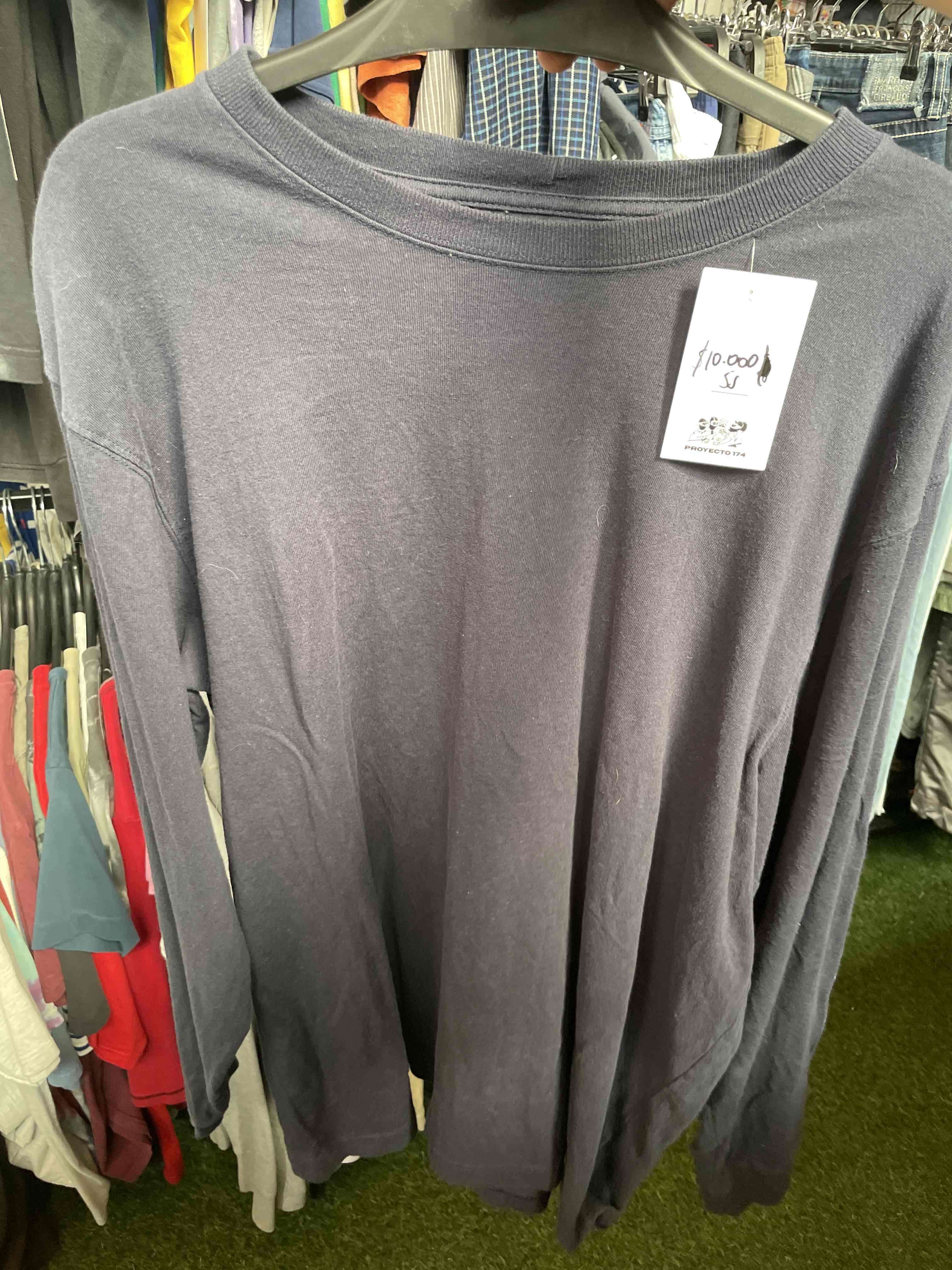 Polera manga larga azul carhartt