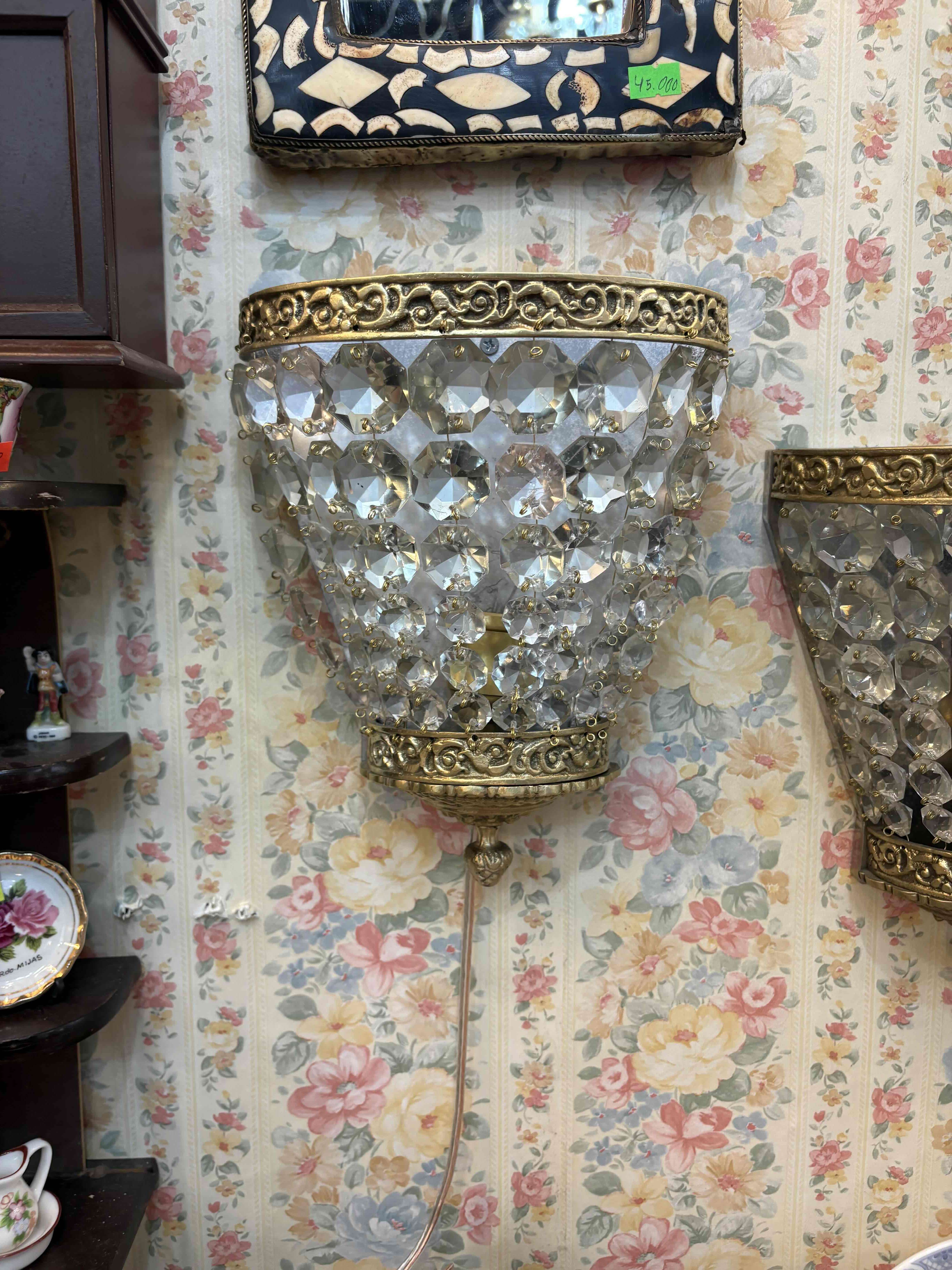 Lámpara de pared de cristal