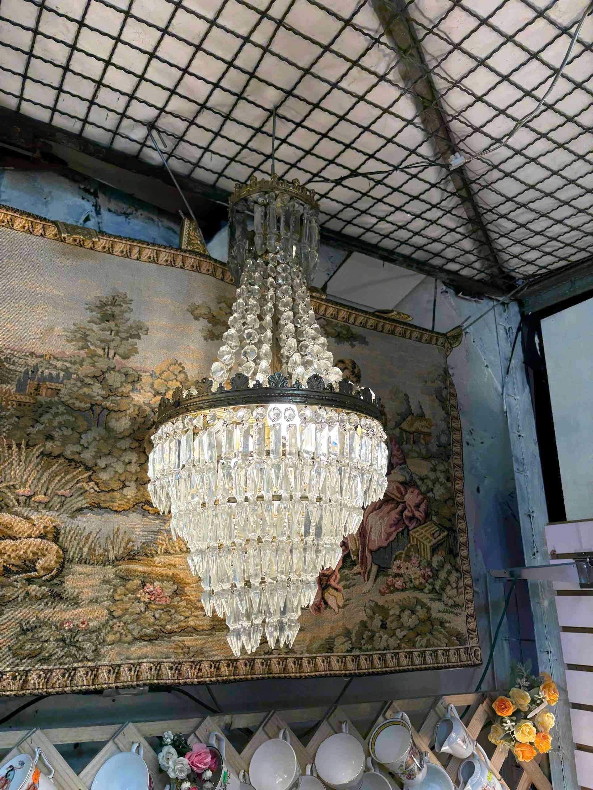 Lámpara de cristal colgante