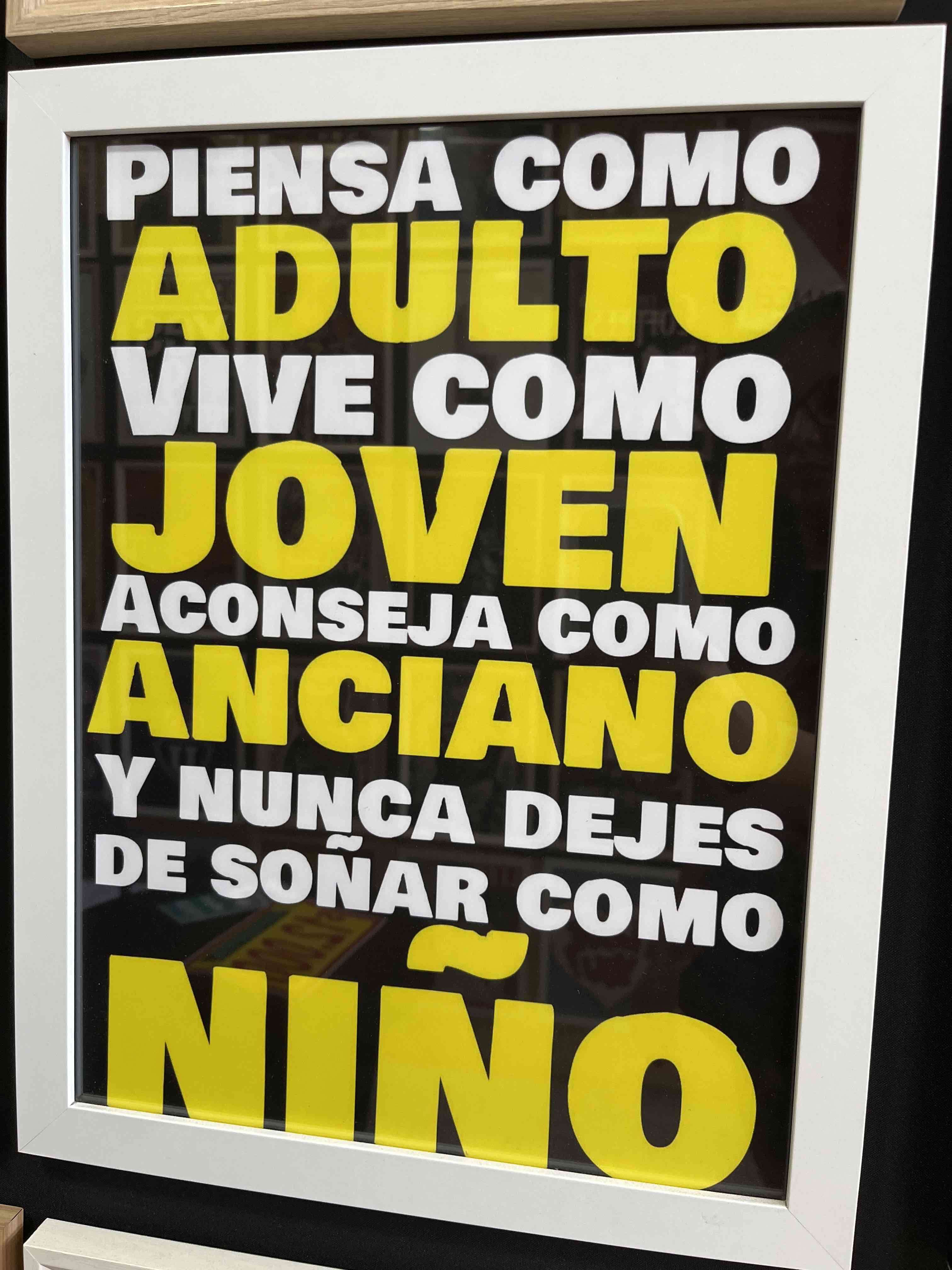 Cuadro decorativo con frase motivacional - miniatura 2