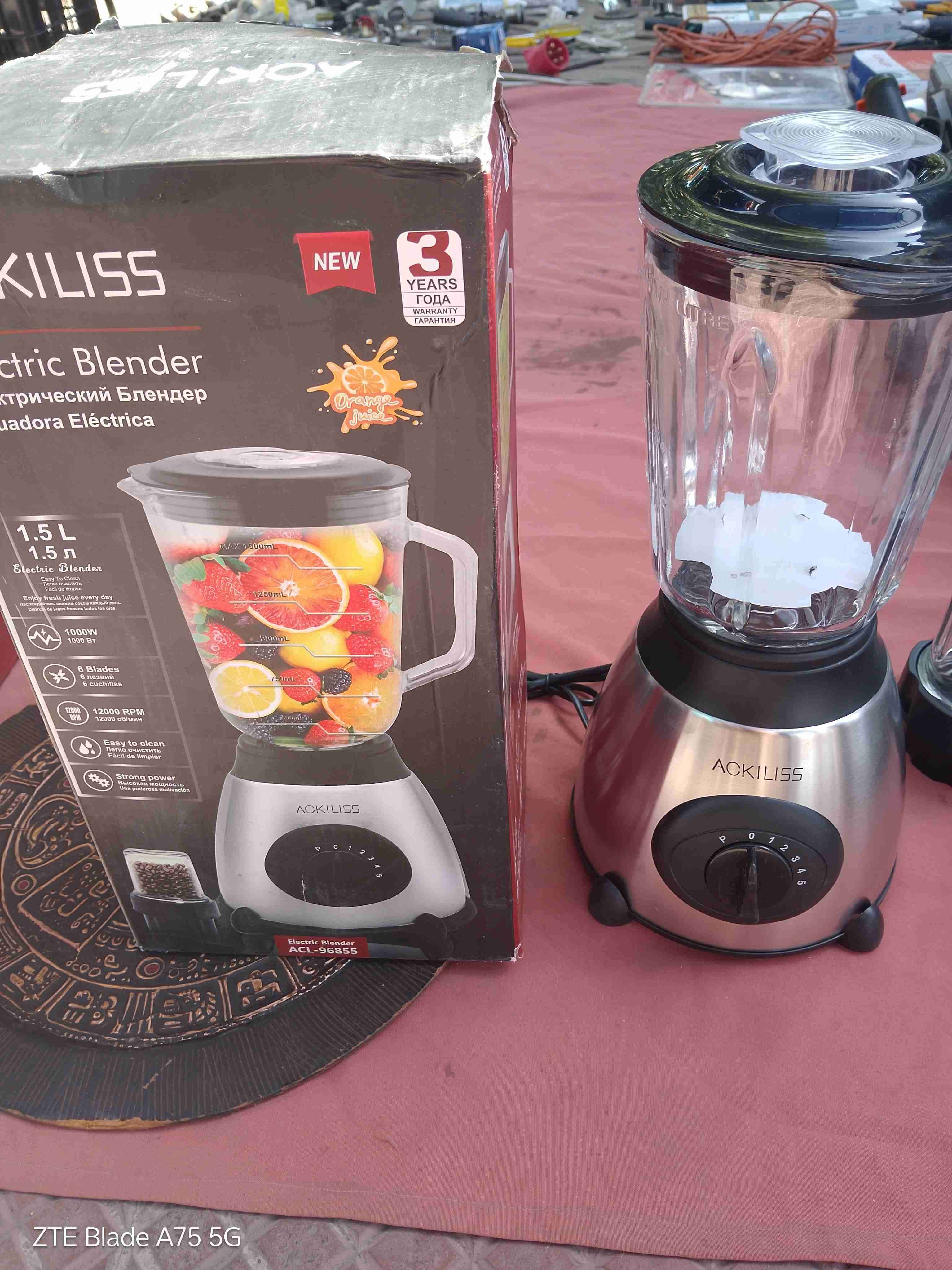 Licuadora eléctrica Ackiliss 1.5L