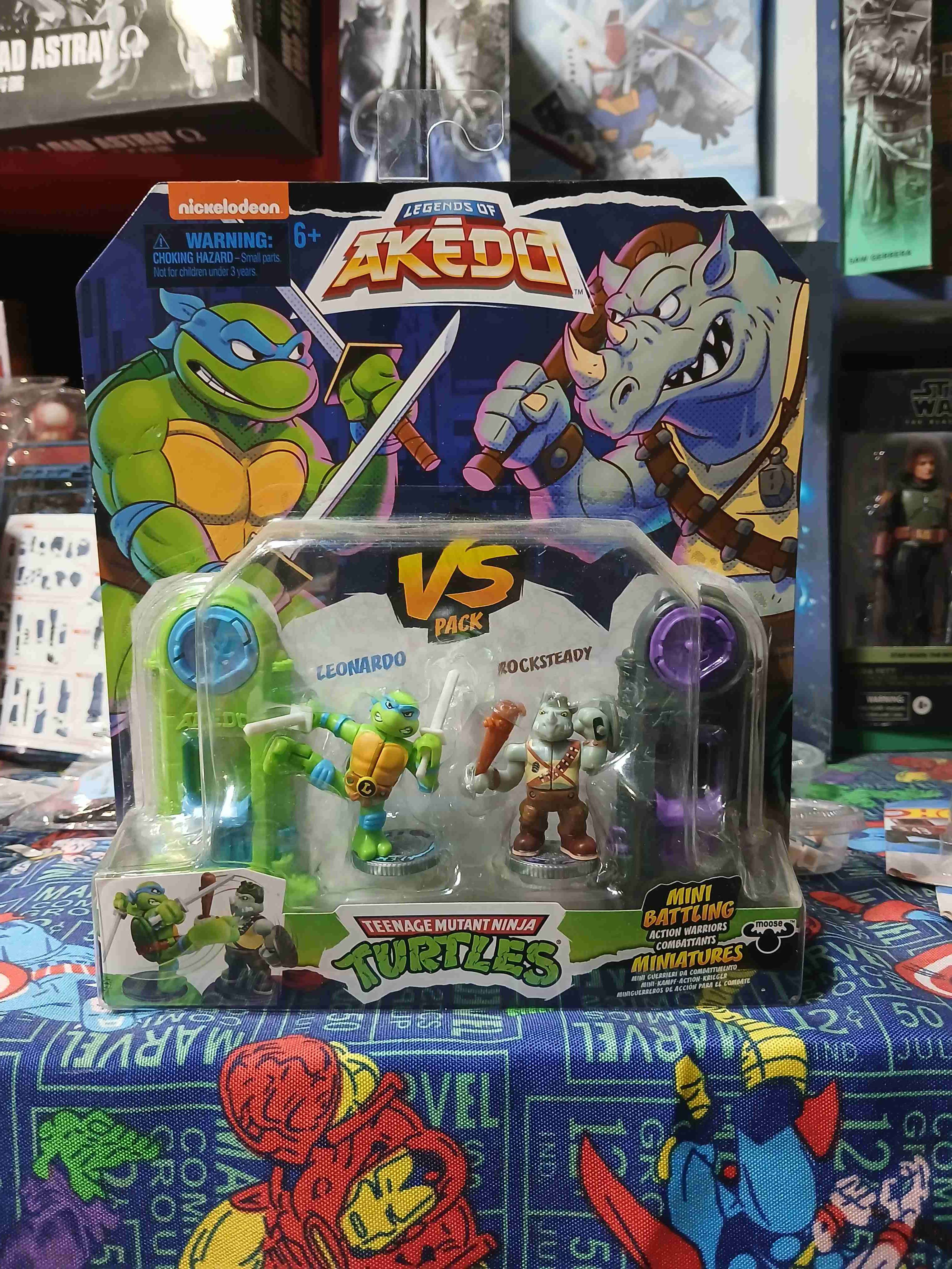 Pack miniaturas Akedo Tortugas Ninja