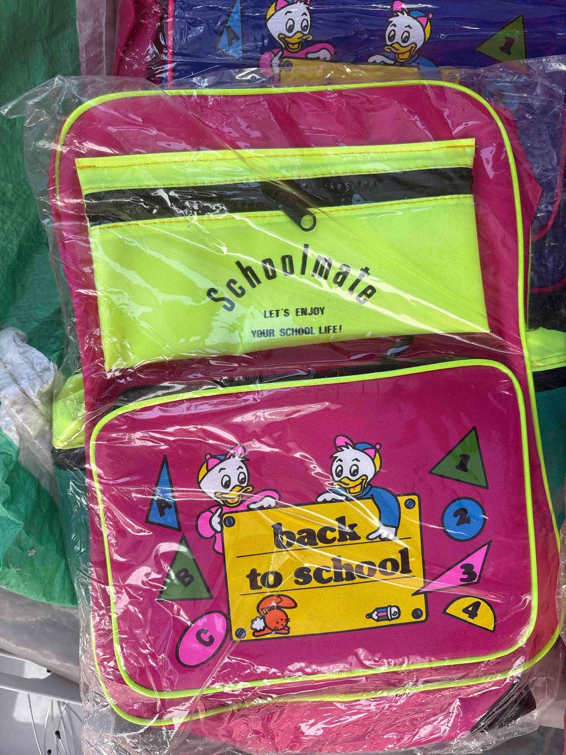 Mochila infantil escolar rosada