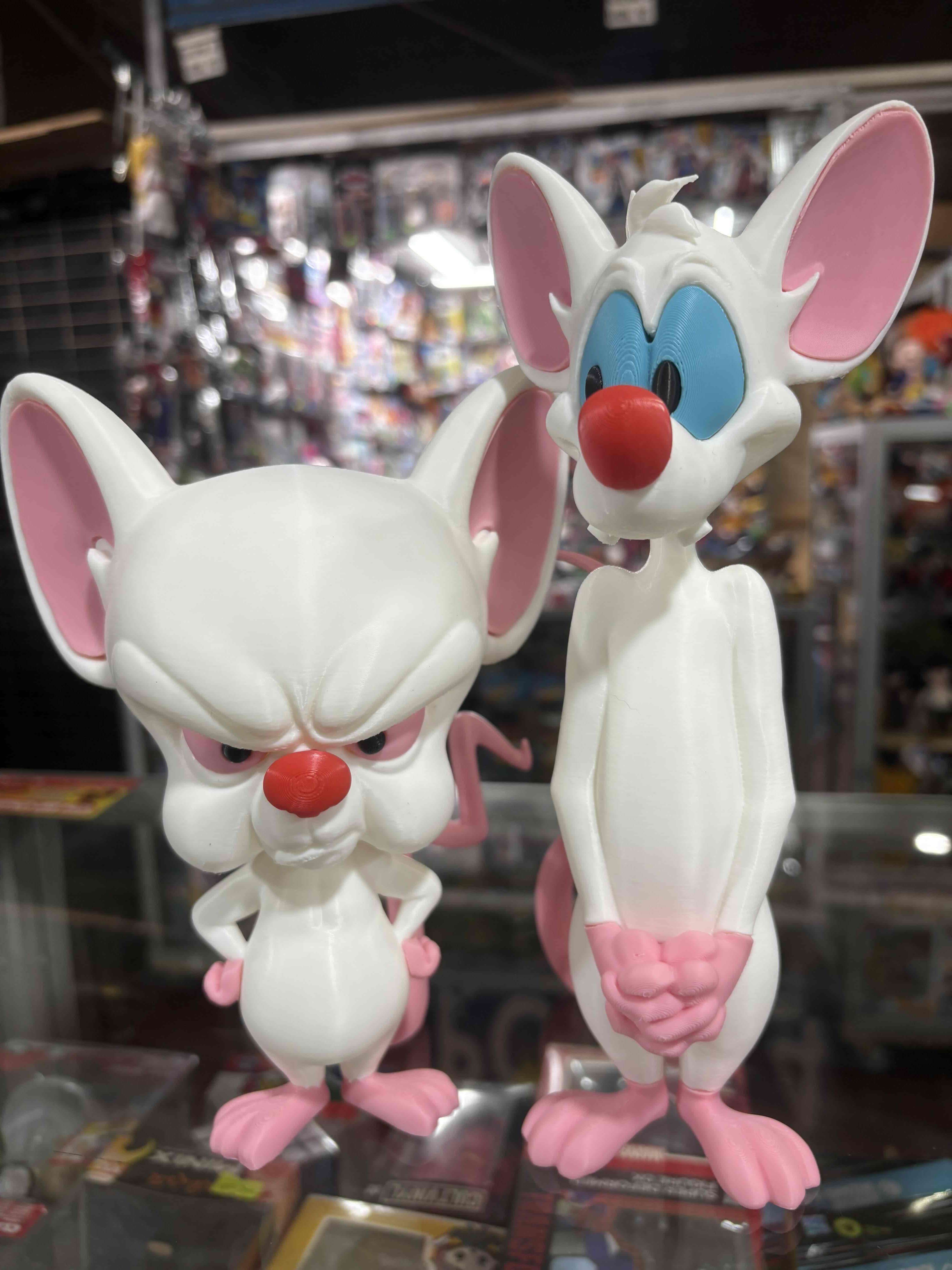 Figuras Pinky y Cerebro impresión 3D