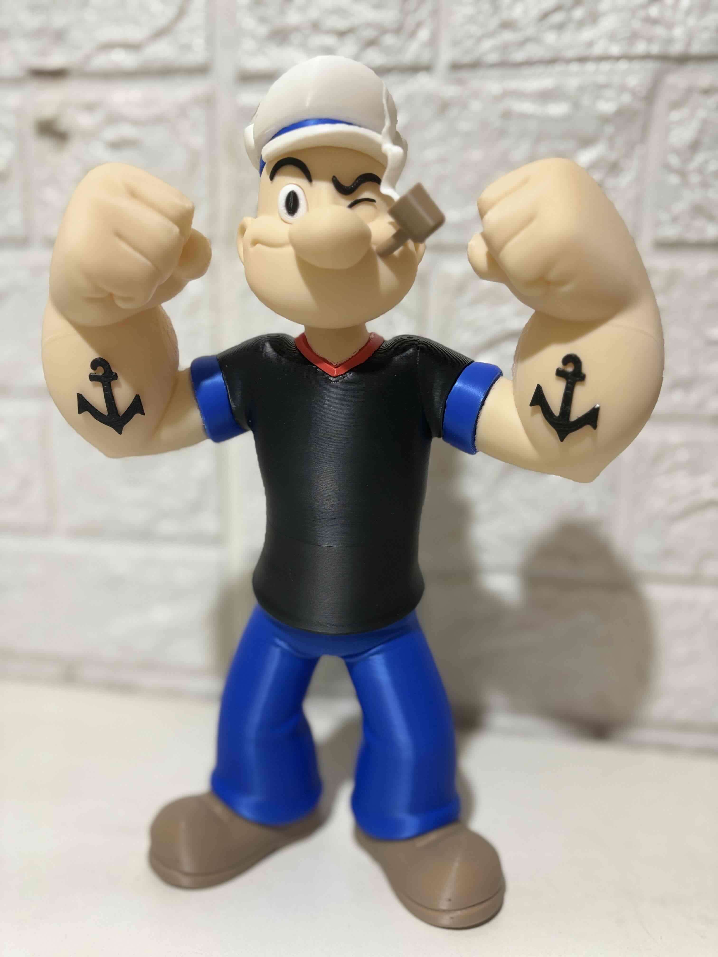 Figura de popeye el marino Impresion 3D - miniatura 3