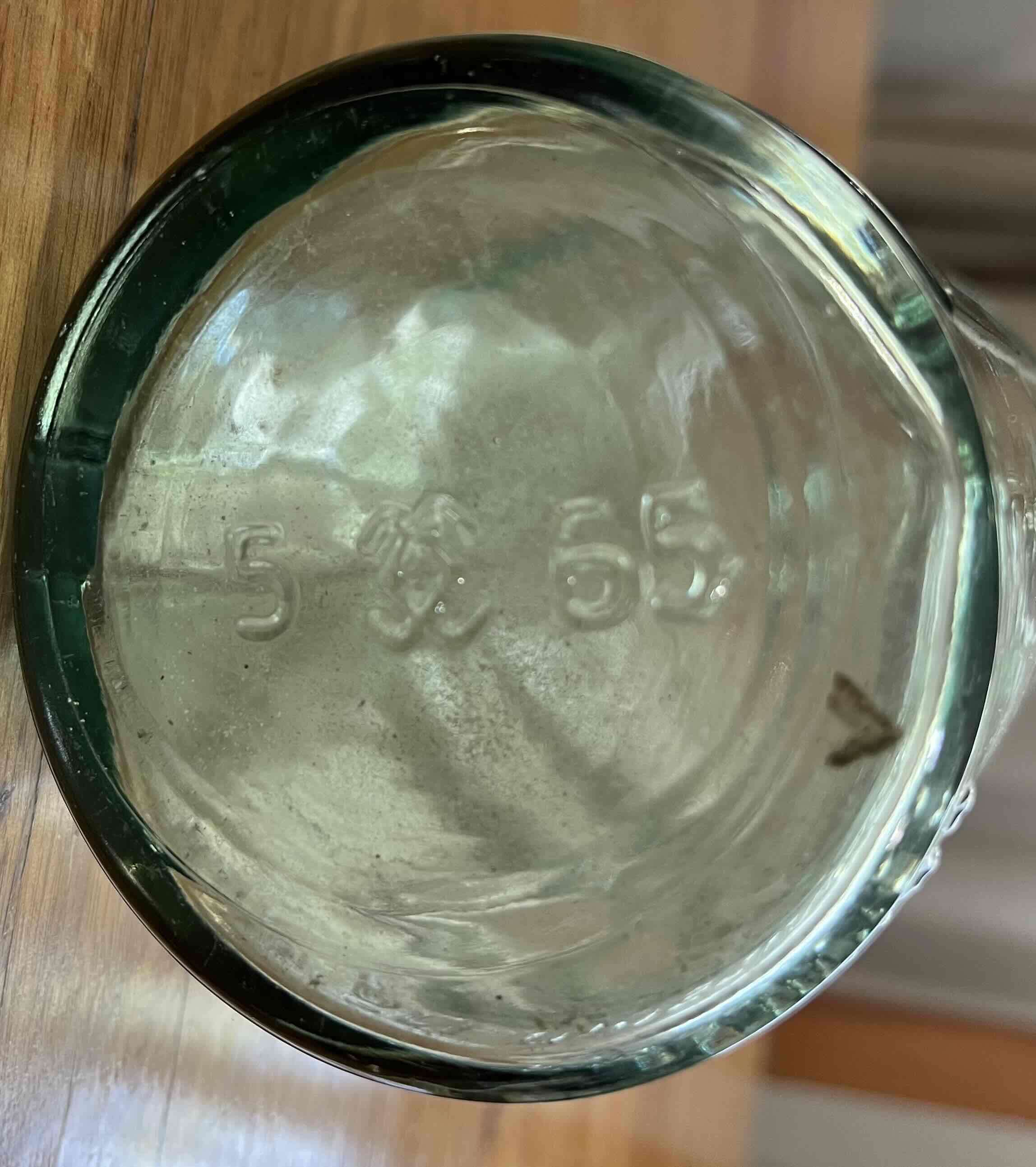 Botella de vidrio Seagers Cristalerias Chile 1965 - miniatura 3