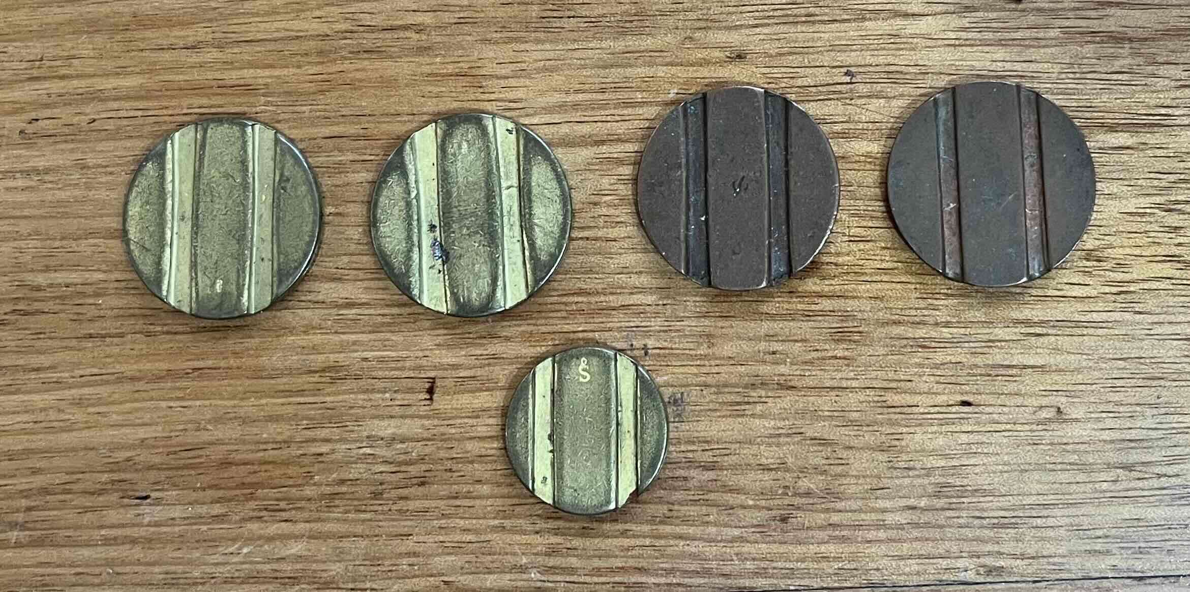 5 antiguas fichas telefónicas CTC Chile - miniatura 2