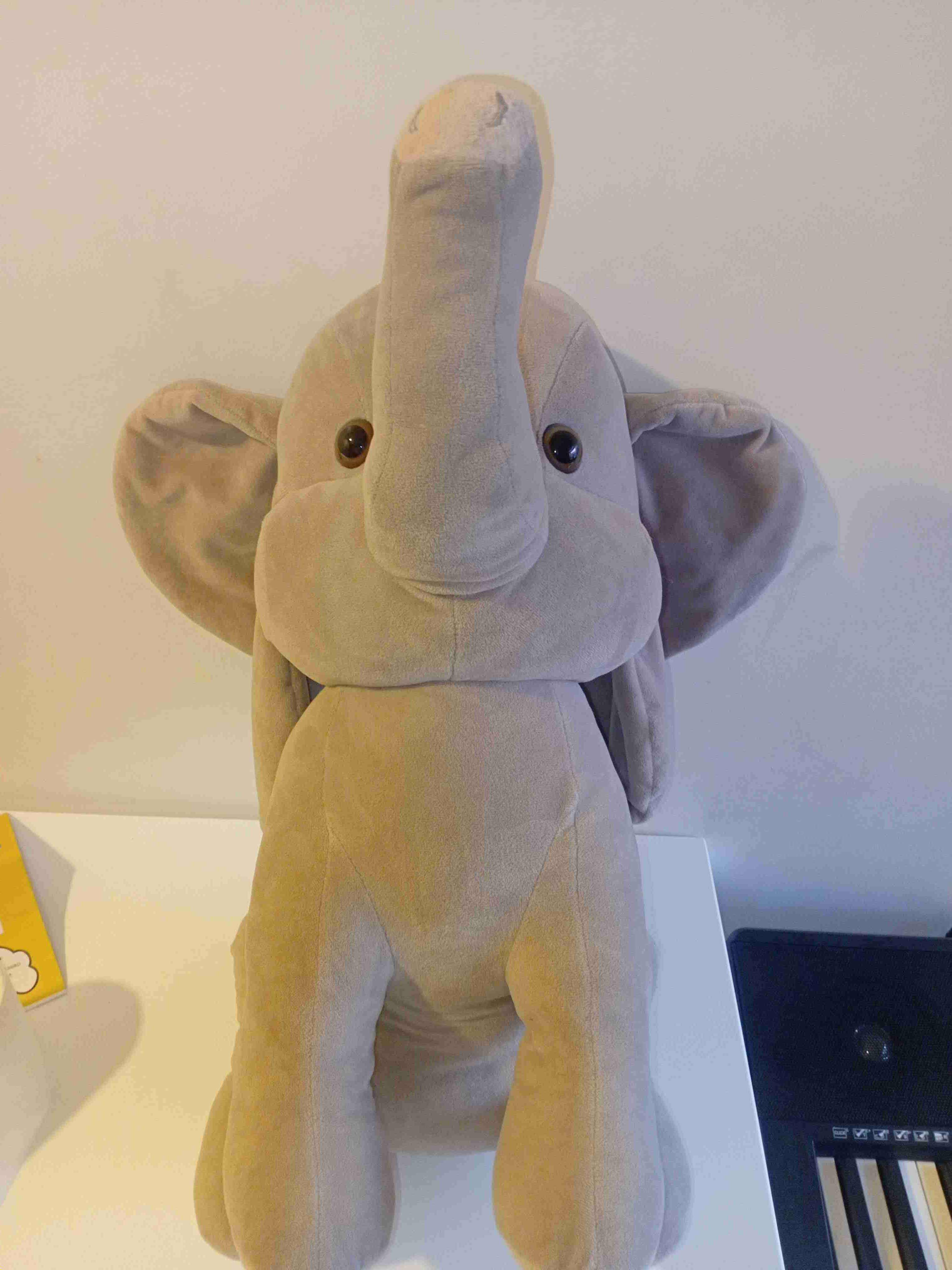 Peluche elefante gris