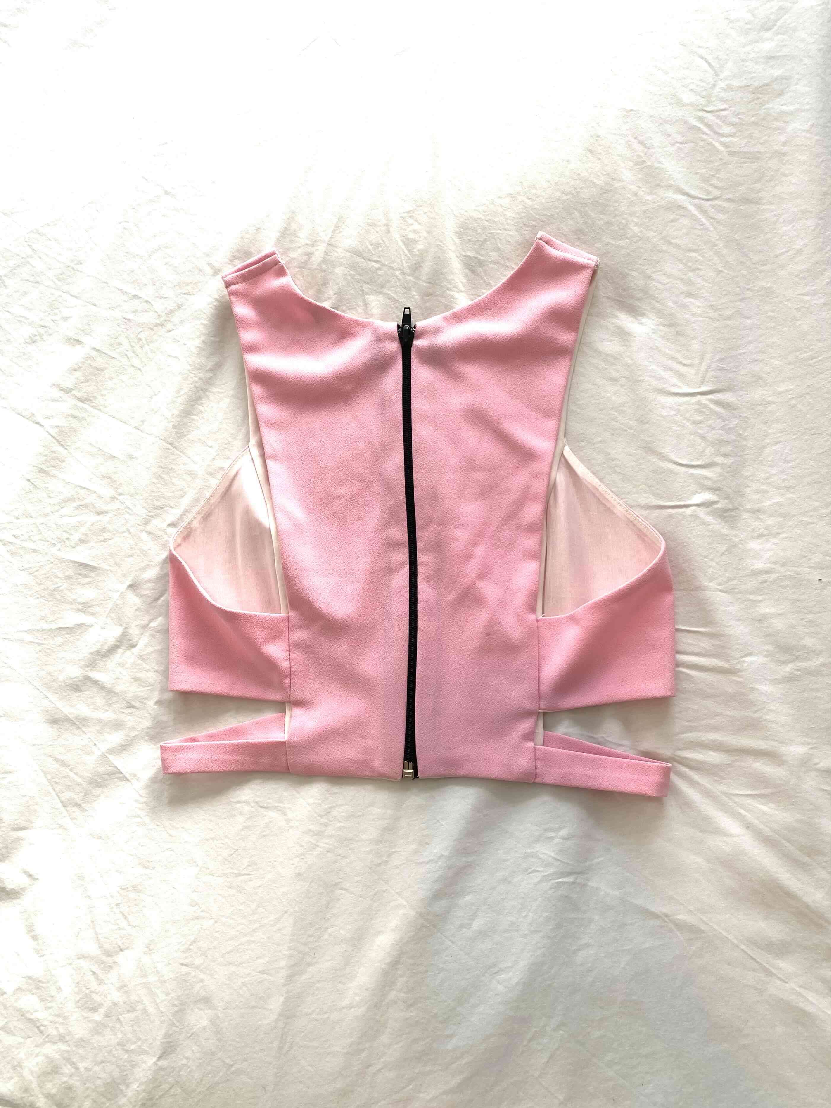 Crop top rosado elegante - miniatura 2