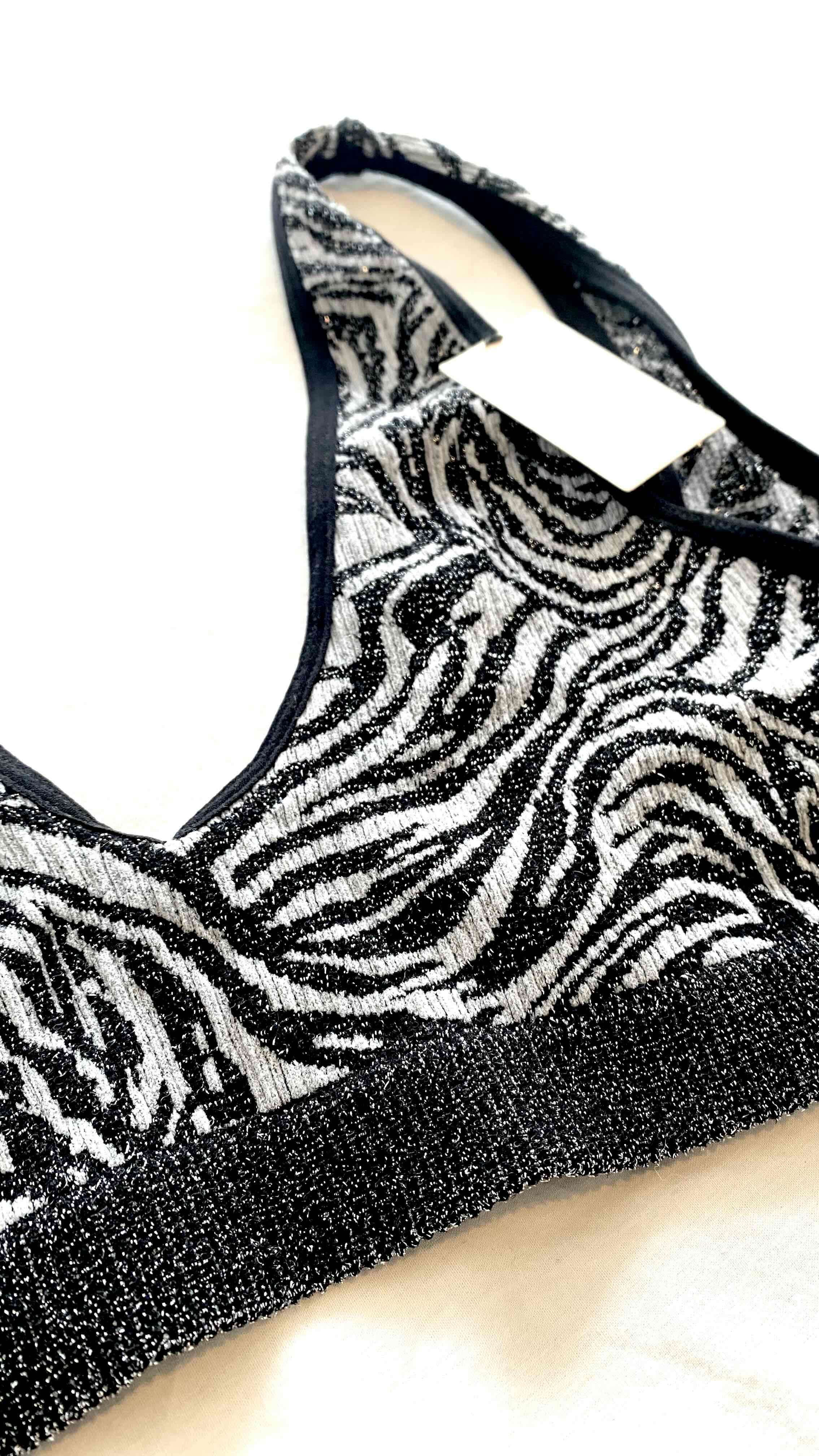 Top  estampado cebra detalles brillantes - miniatura 2