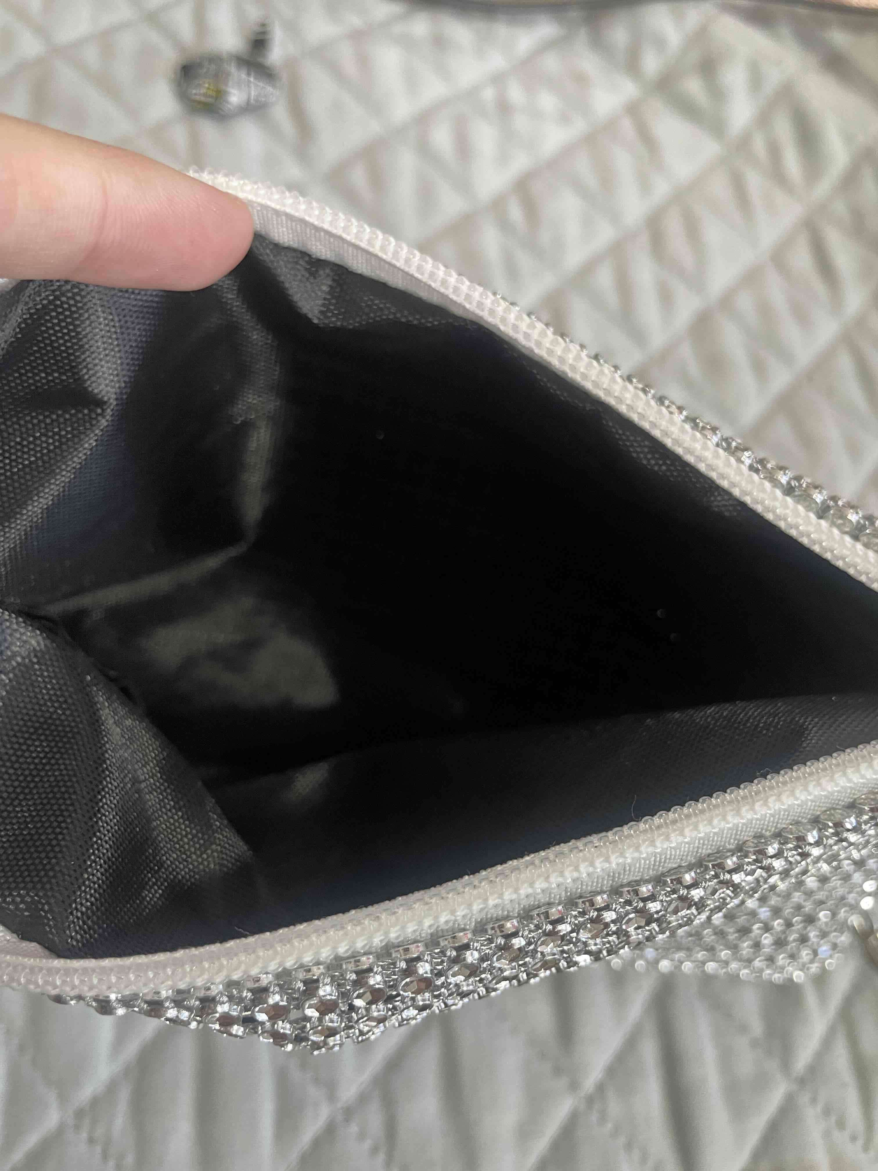 Cartera de noche plateada - miniatura 2