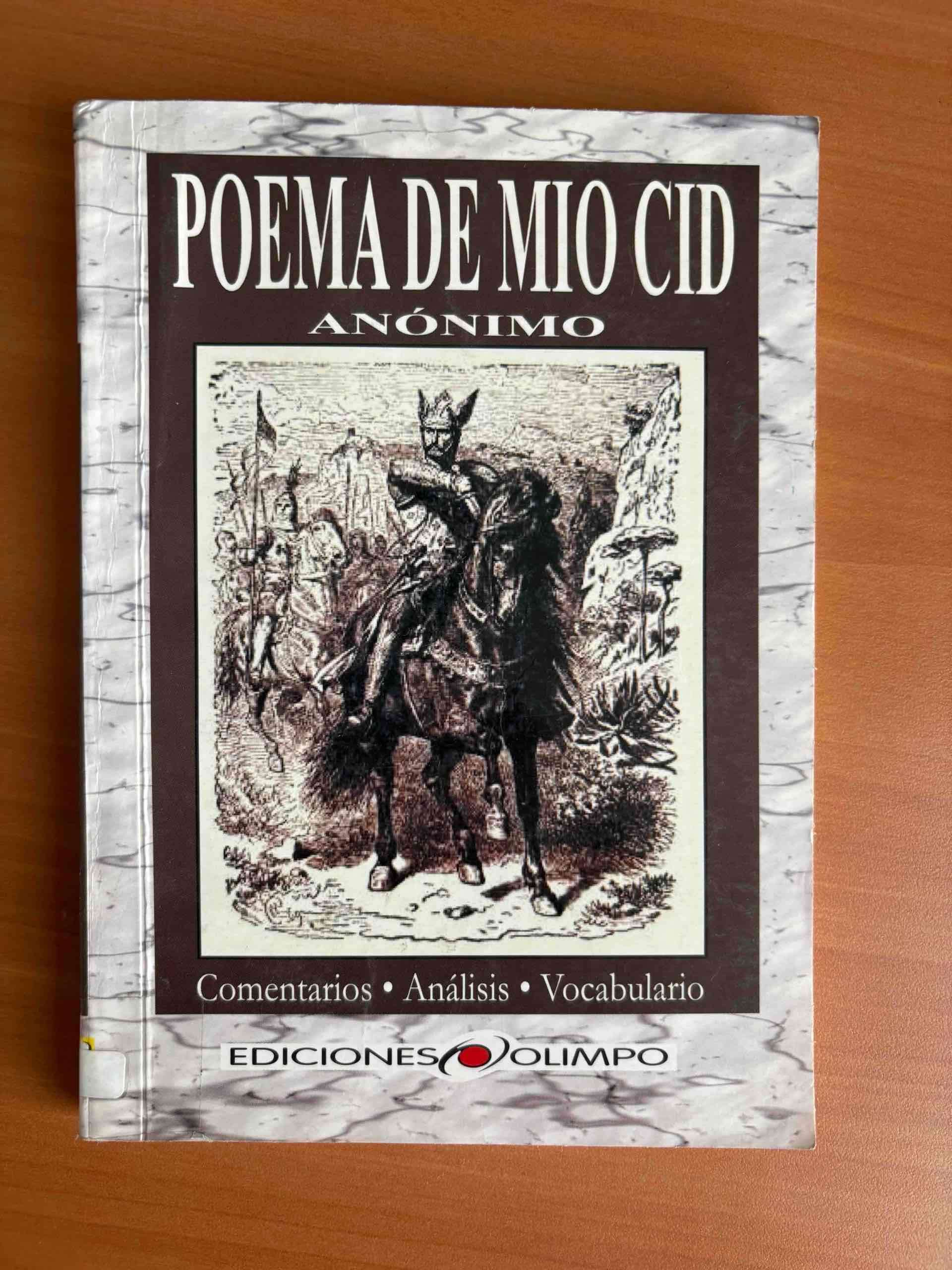 Poema de Mio Cid Ediciones Olimpo
