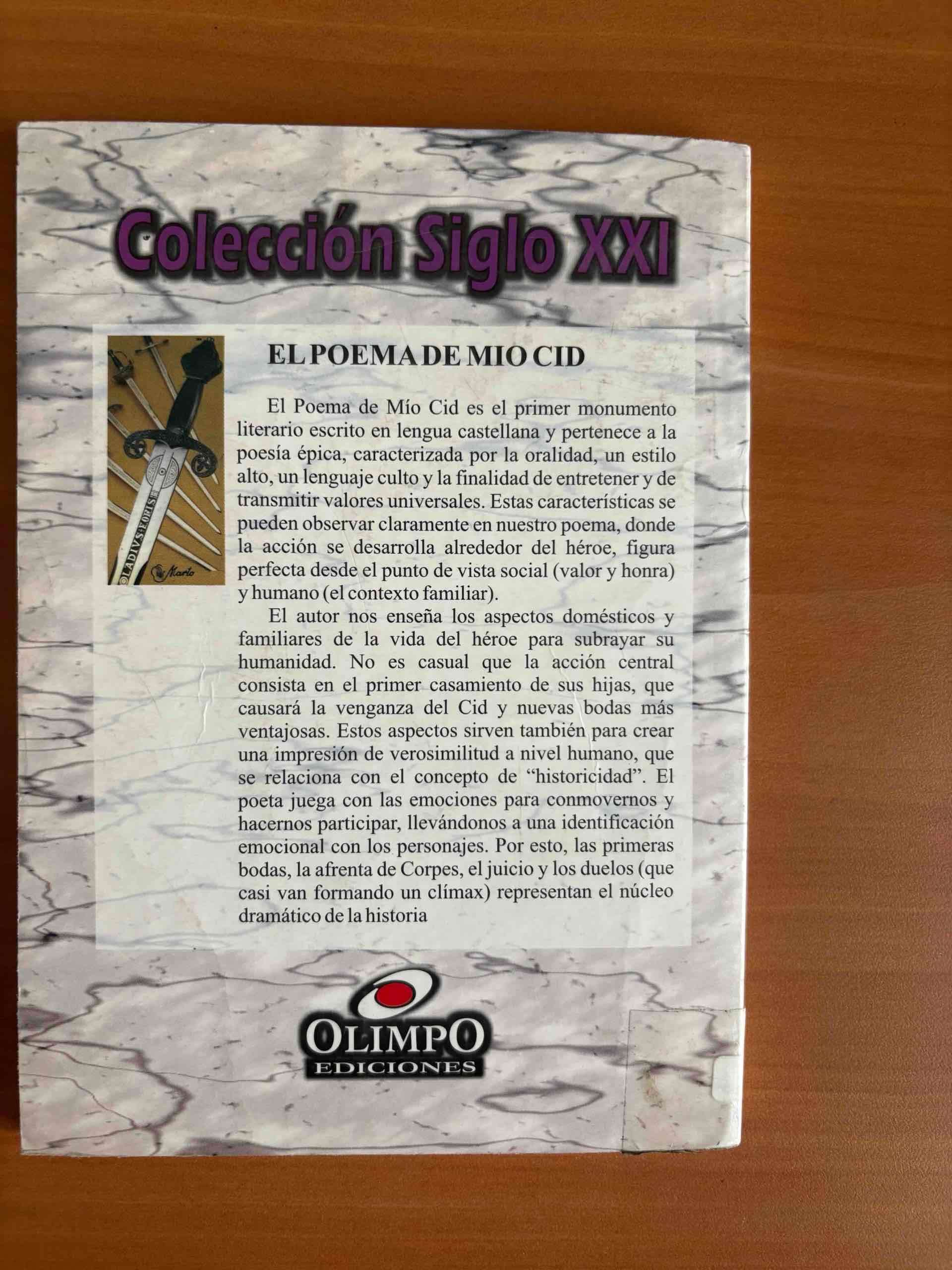 Poema de Mio Cid Ediciones Olimpo - miniatura 2
