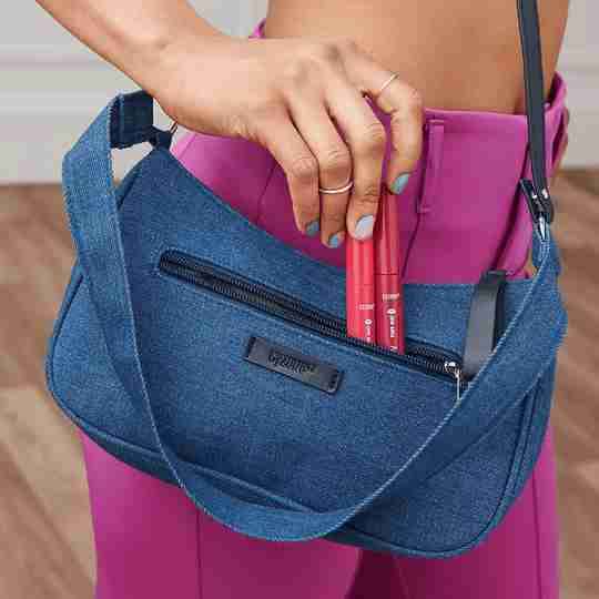 Cartera bandolera azul - miniatura 3