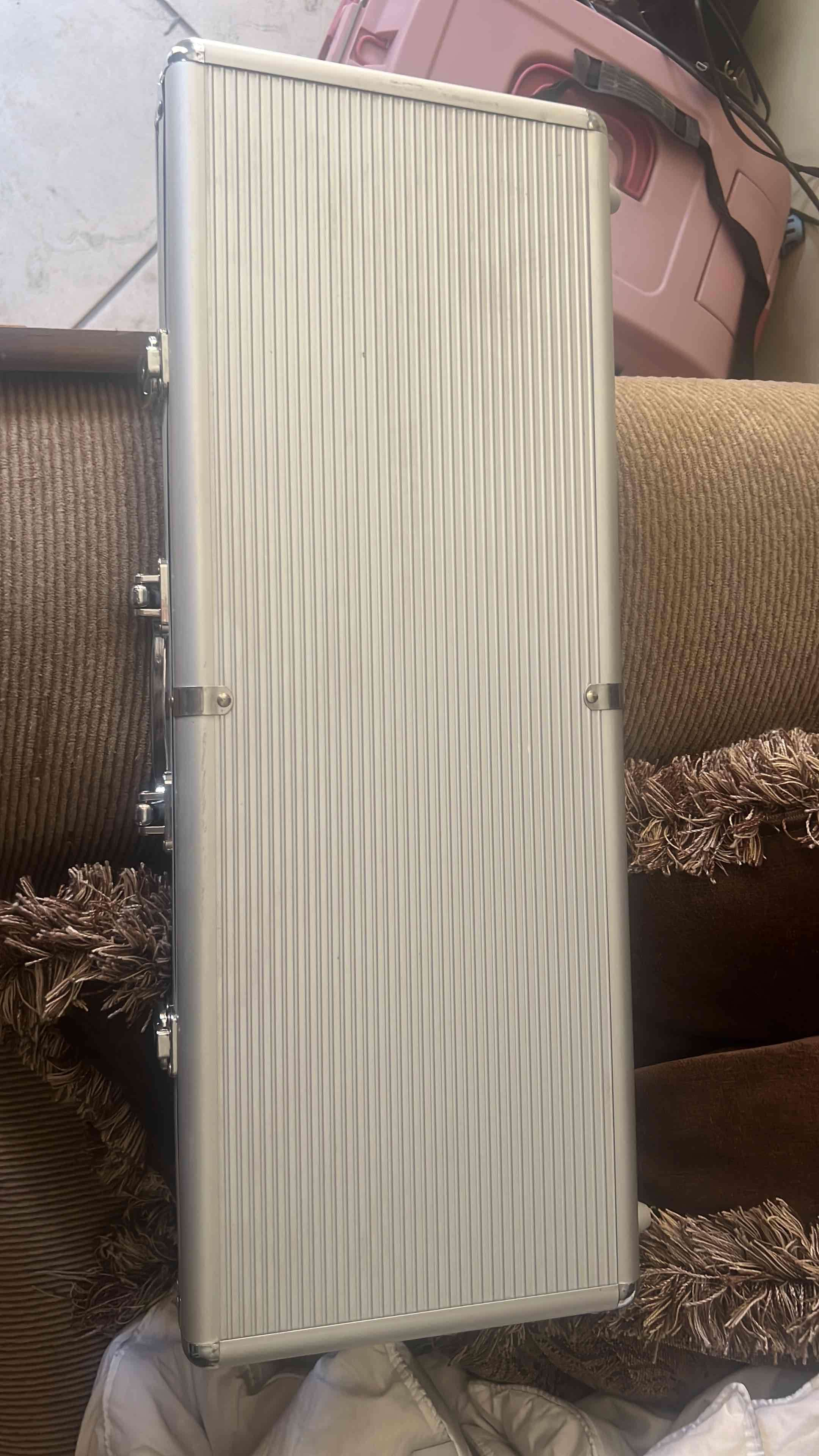 Mesa de póker y blackjack verde + maletín fichas - miniatura 3