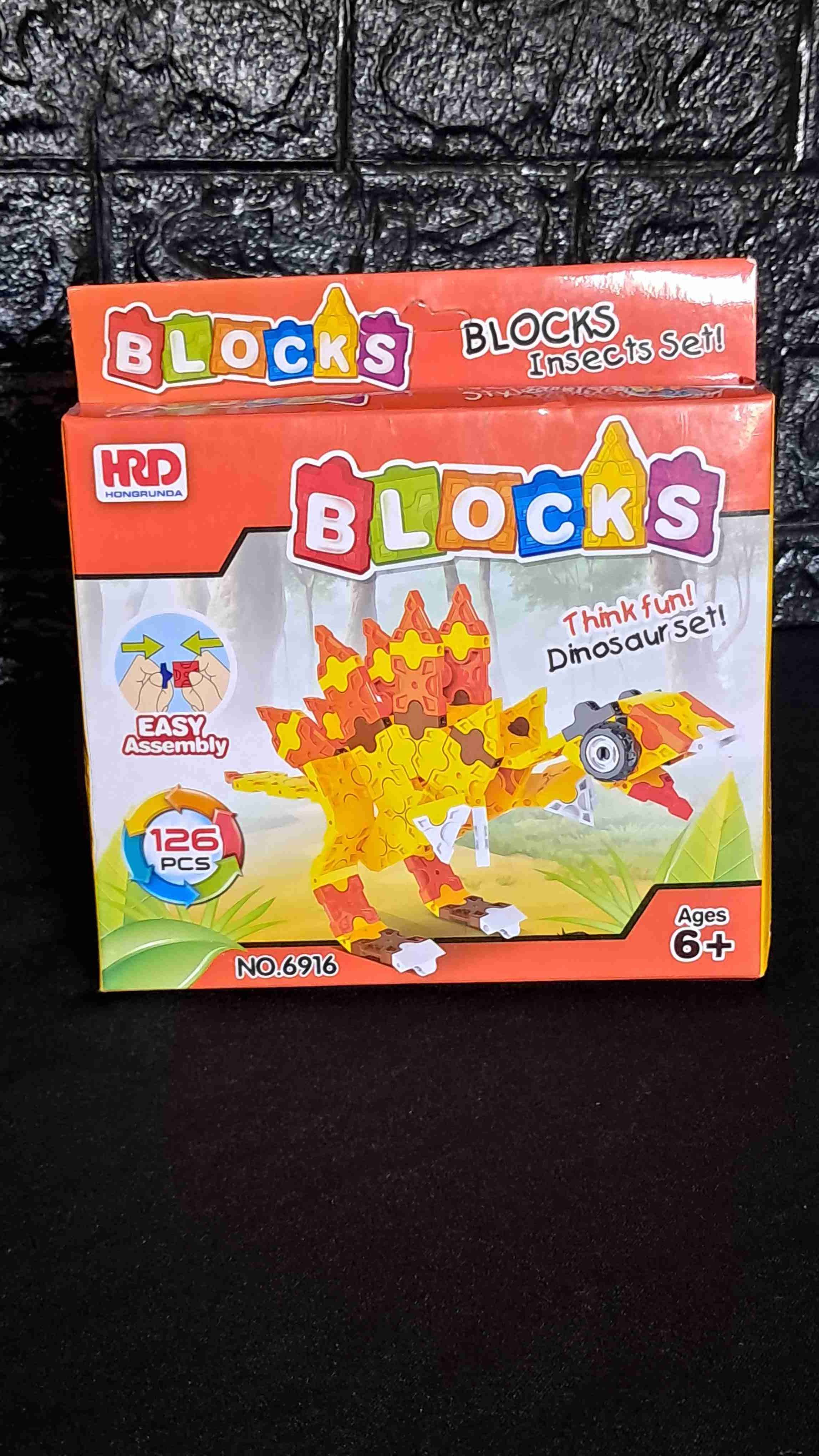 Juego de bloques dinosaurio