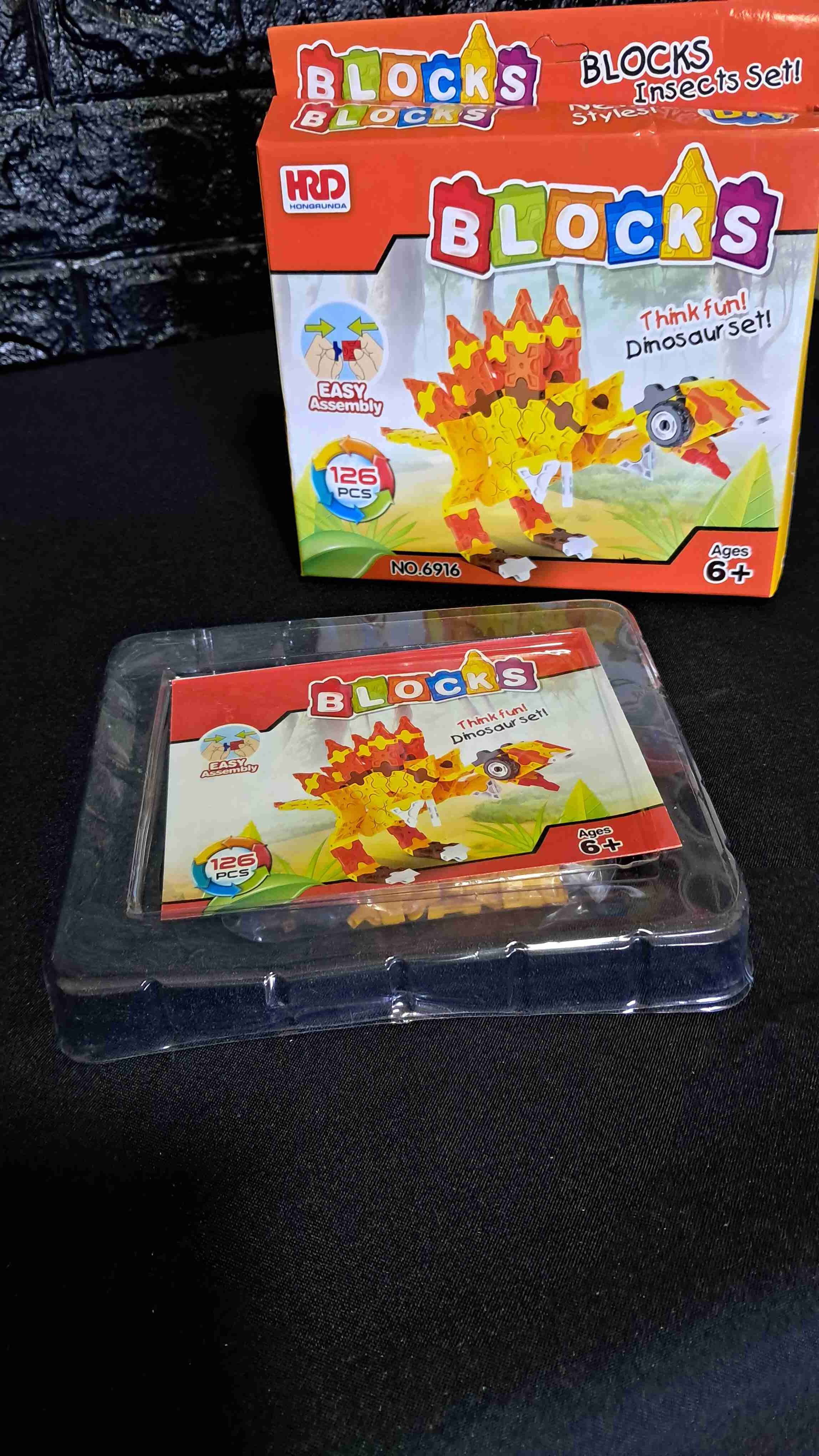 Juego de bloques dinosaurio - miniatura 2