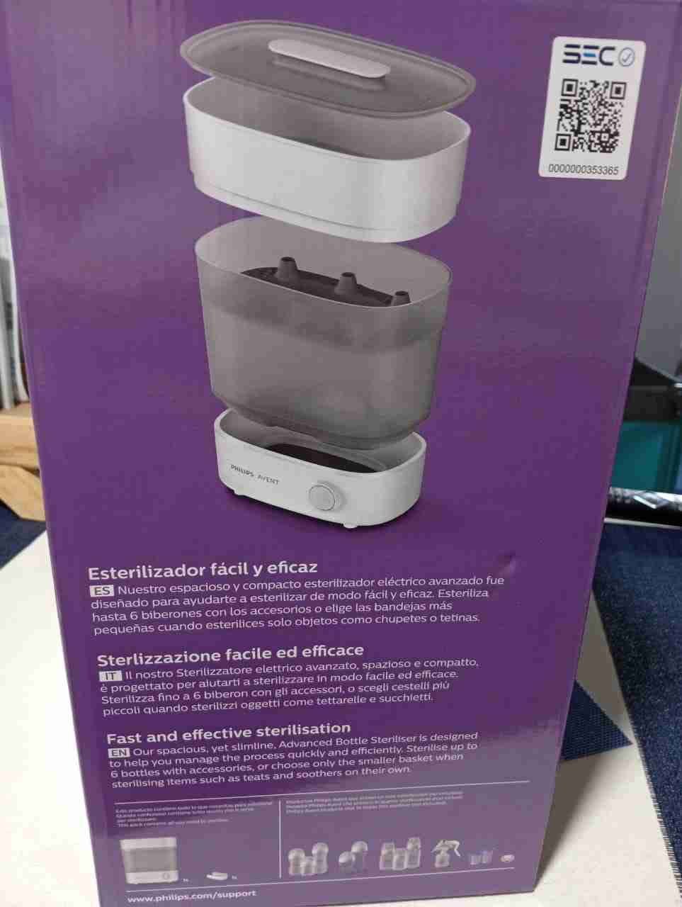 Esterilizador Philips Avent - miniatura 3