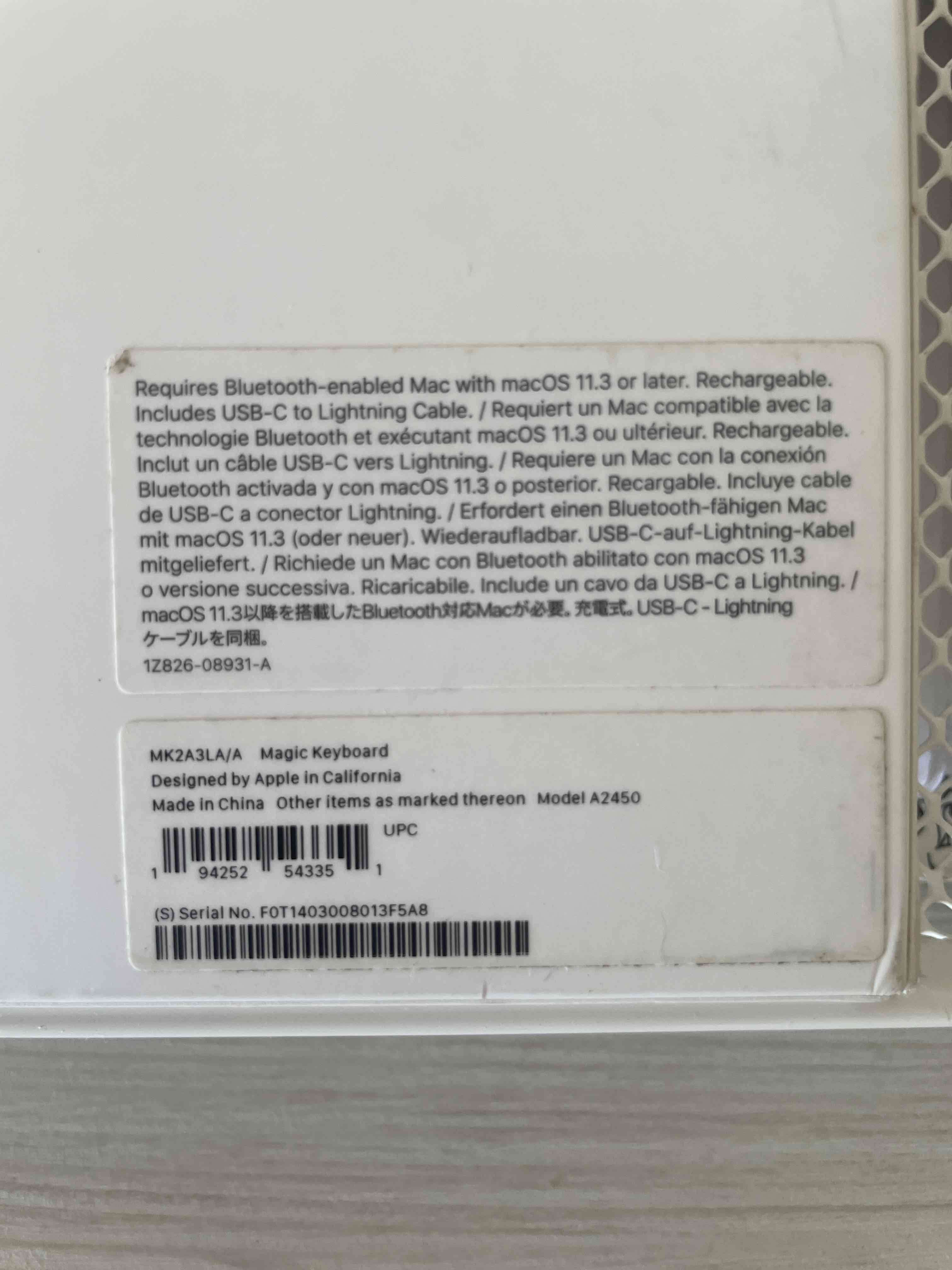 Teclado Apple Magic Keyboard blanco - miniatura 2