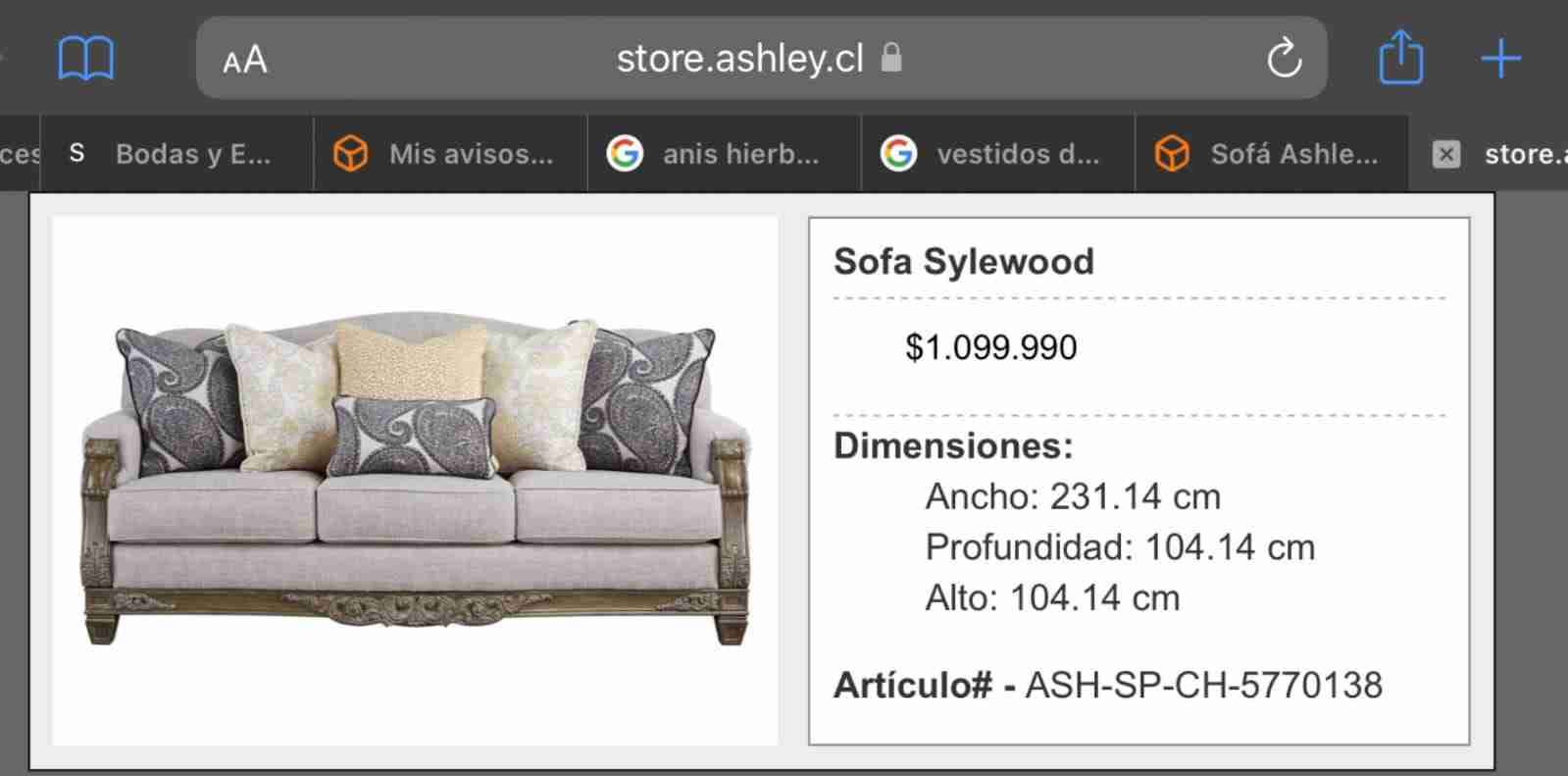 Sofa Ashley - miniatura 3