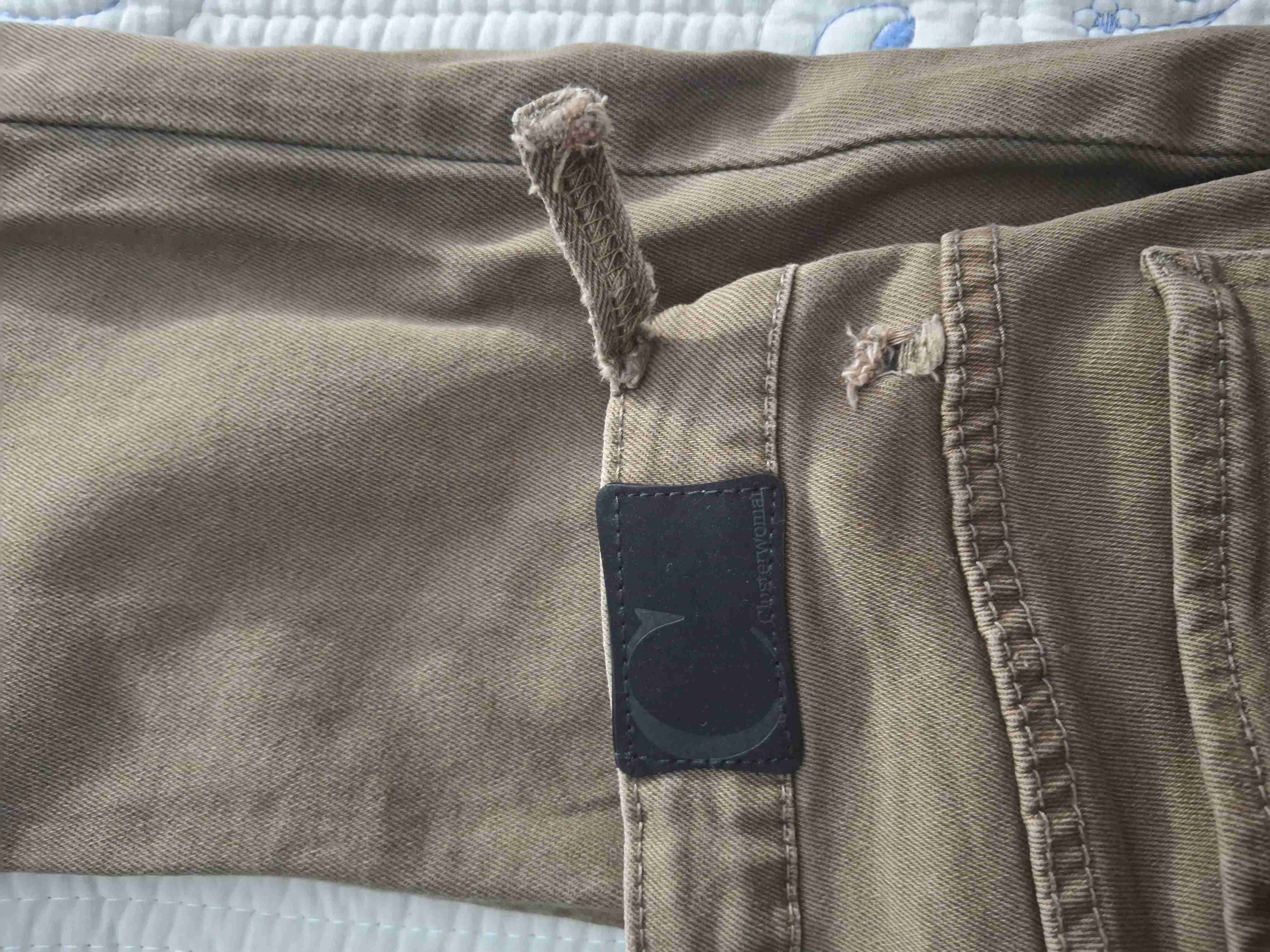 Jeans flare marrones talla 36 - miniatura 3