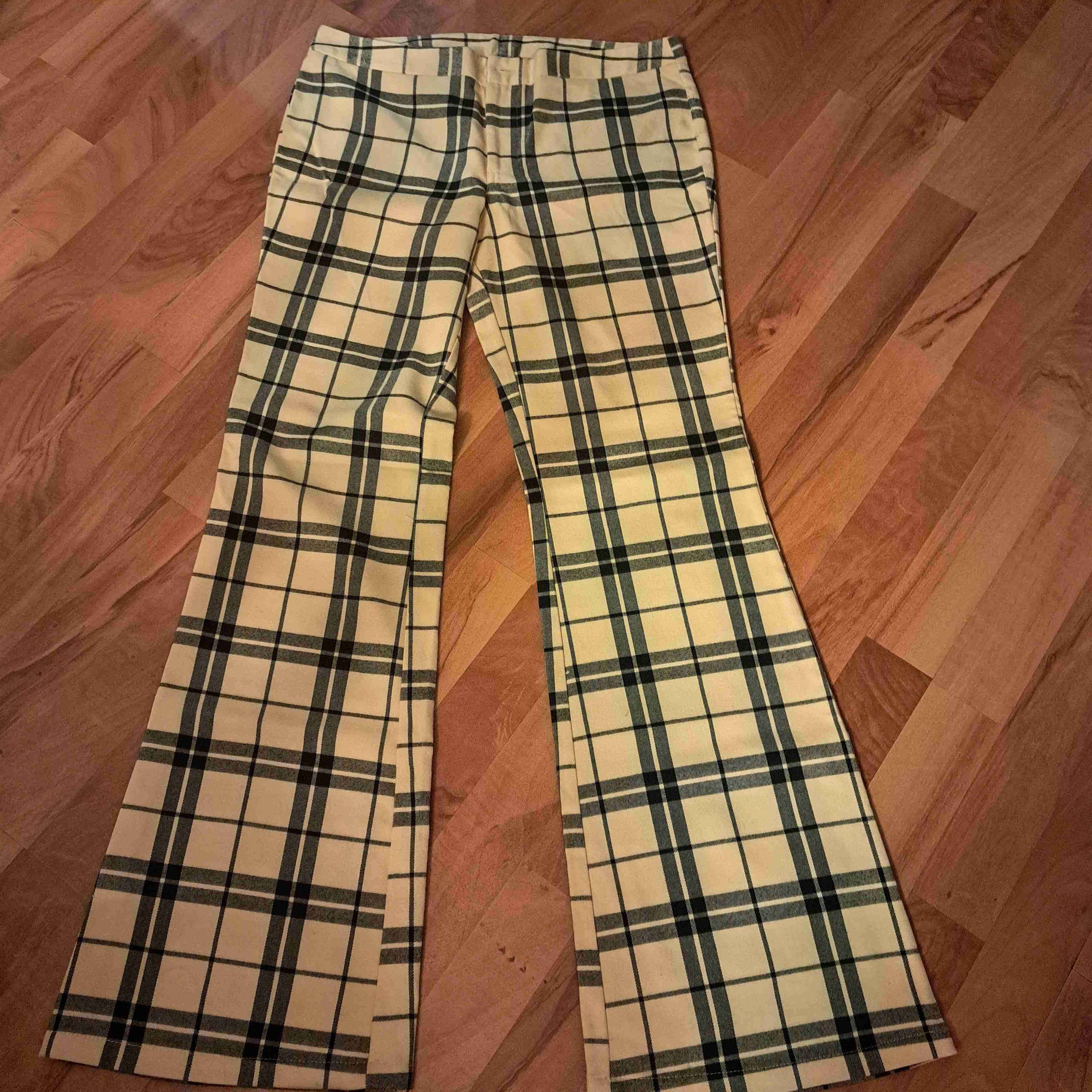 Pantalones de cuadros amarillo