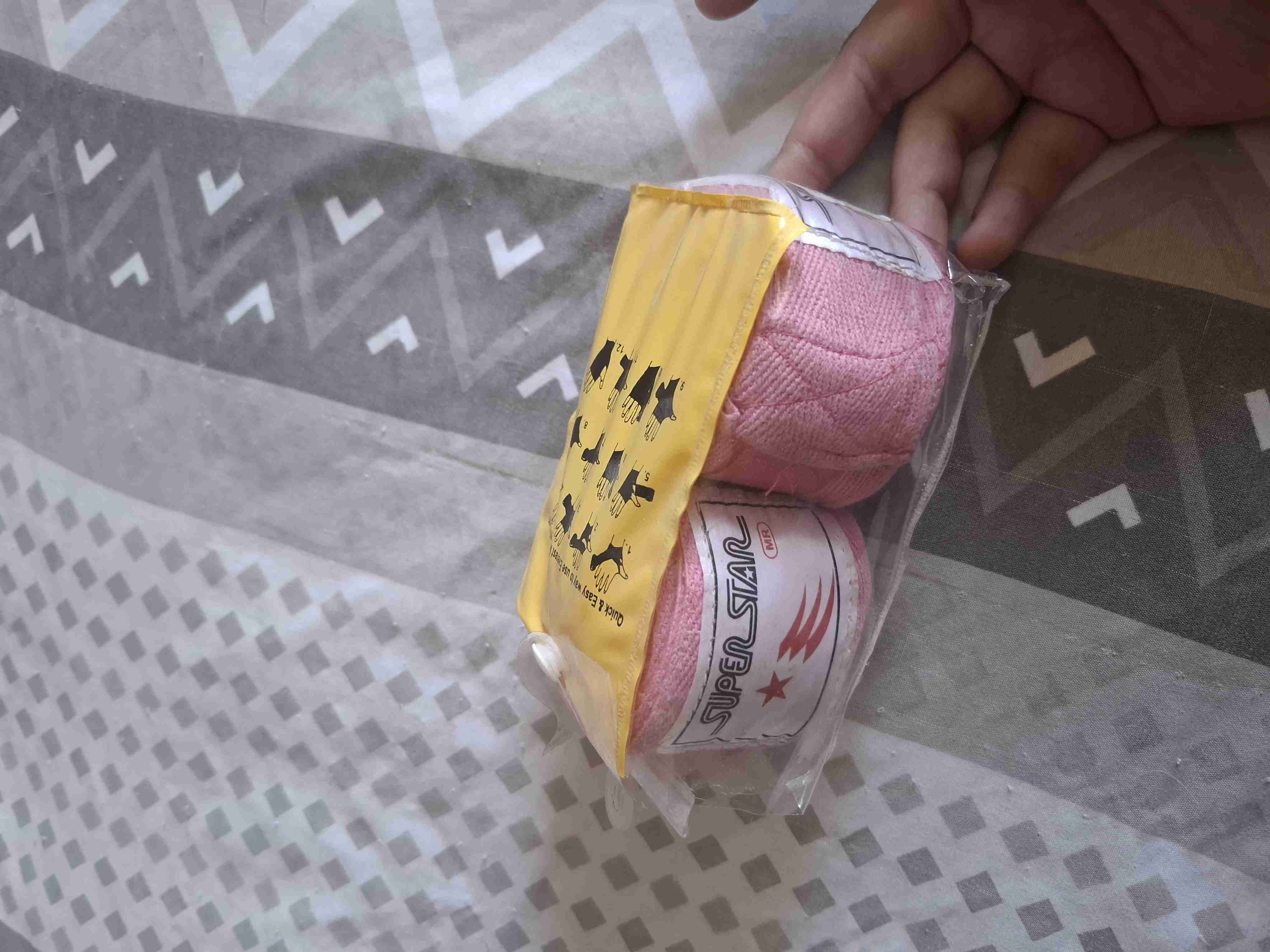 Set de lana rosa Super Star