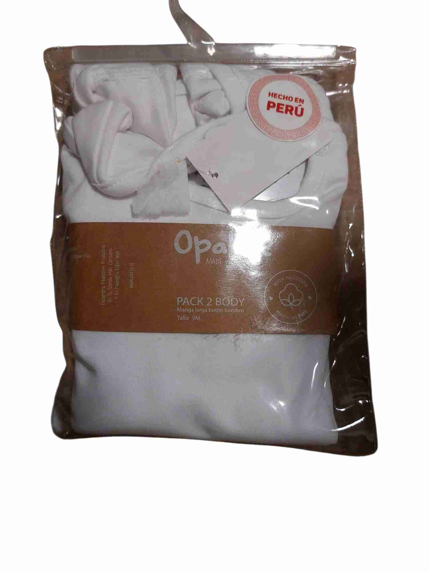 Pack panty bebé 0-6M +babero +2 bodys algodón - miniatura 2