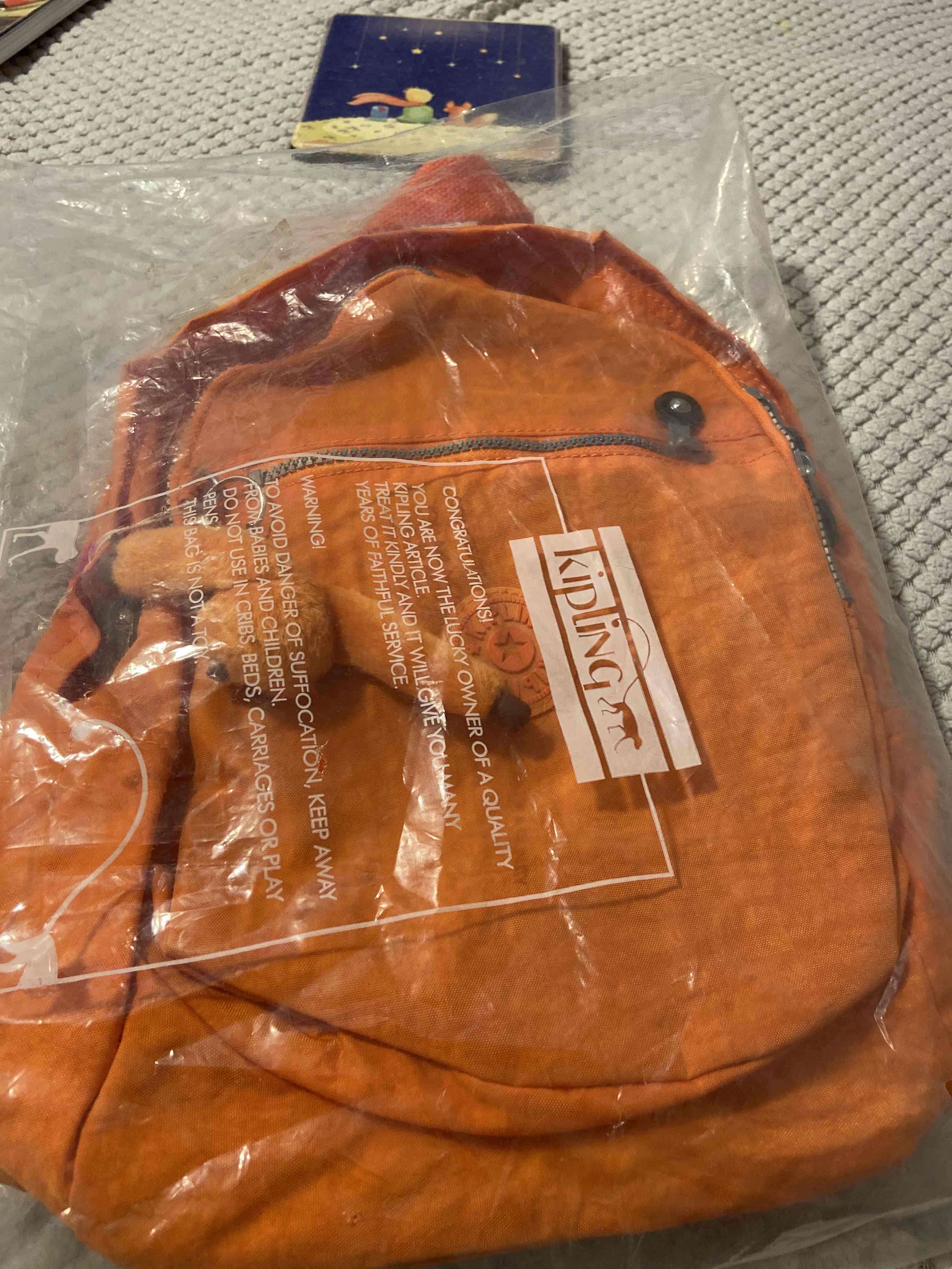 Mochila naranja Kipling - miniatura 2