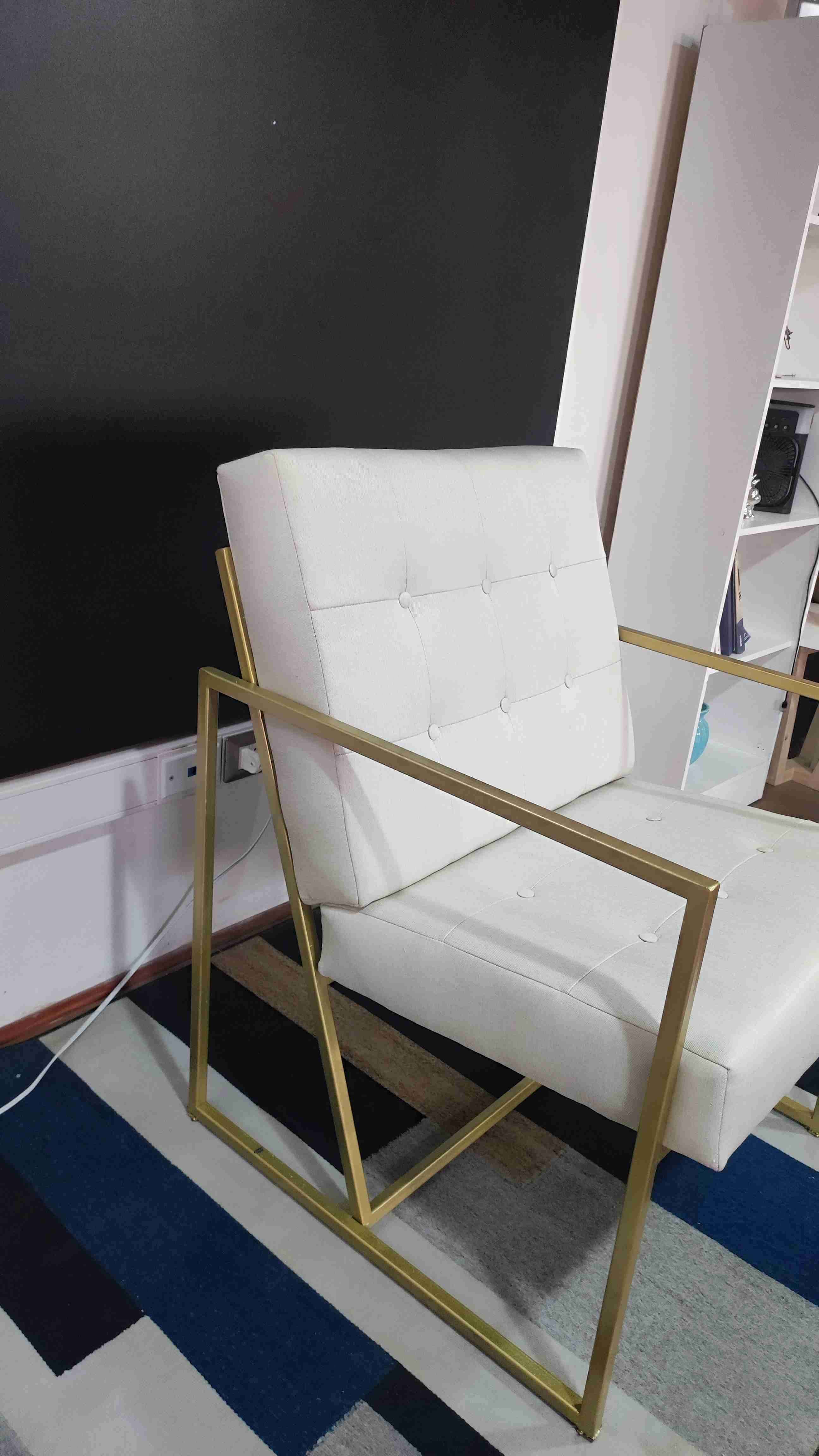 Sitial o Sillón  moderno blanco - miniatura 2