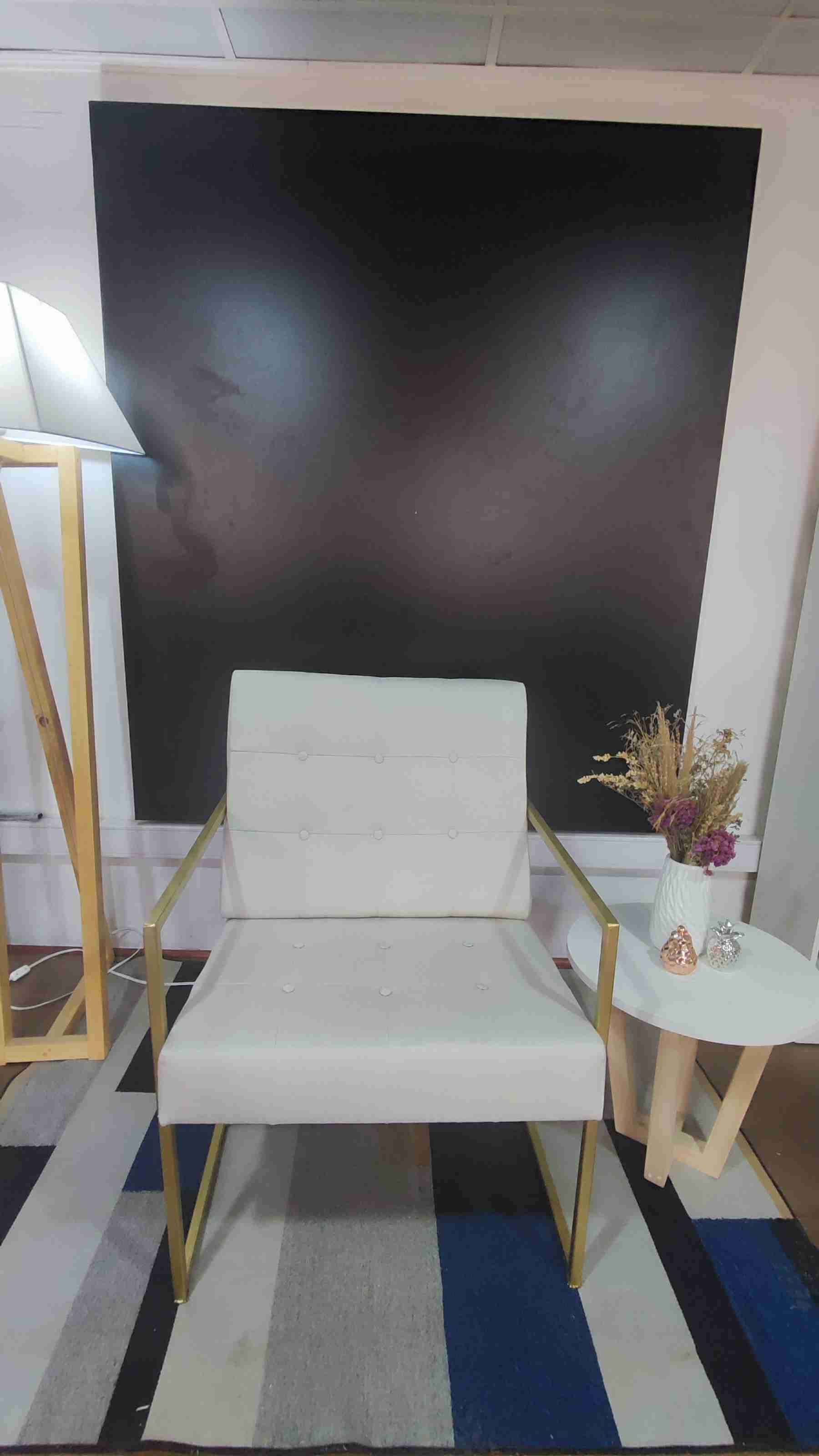 Sitial o Sillón  moderno blanco - miniatura 6