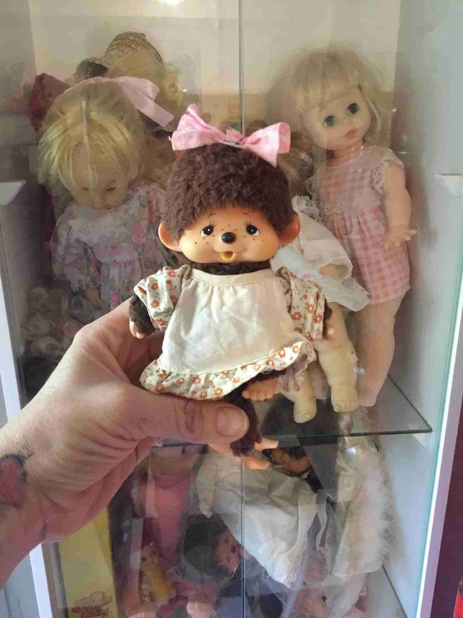 Monchhichi vintage con vestido - miniatura 2