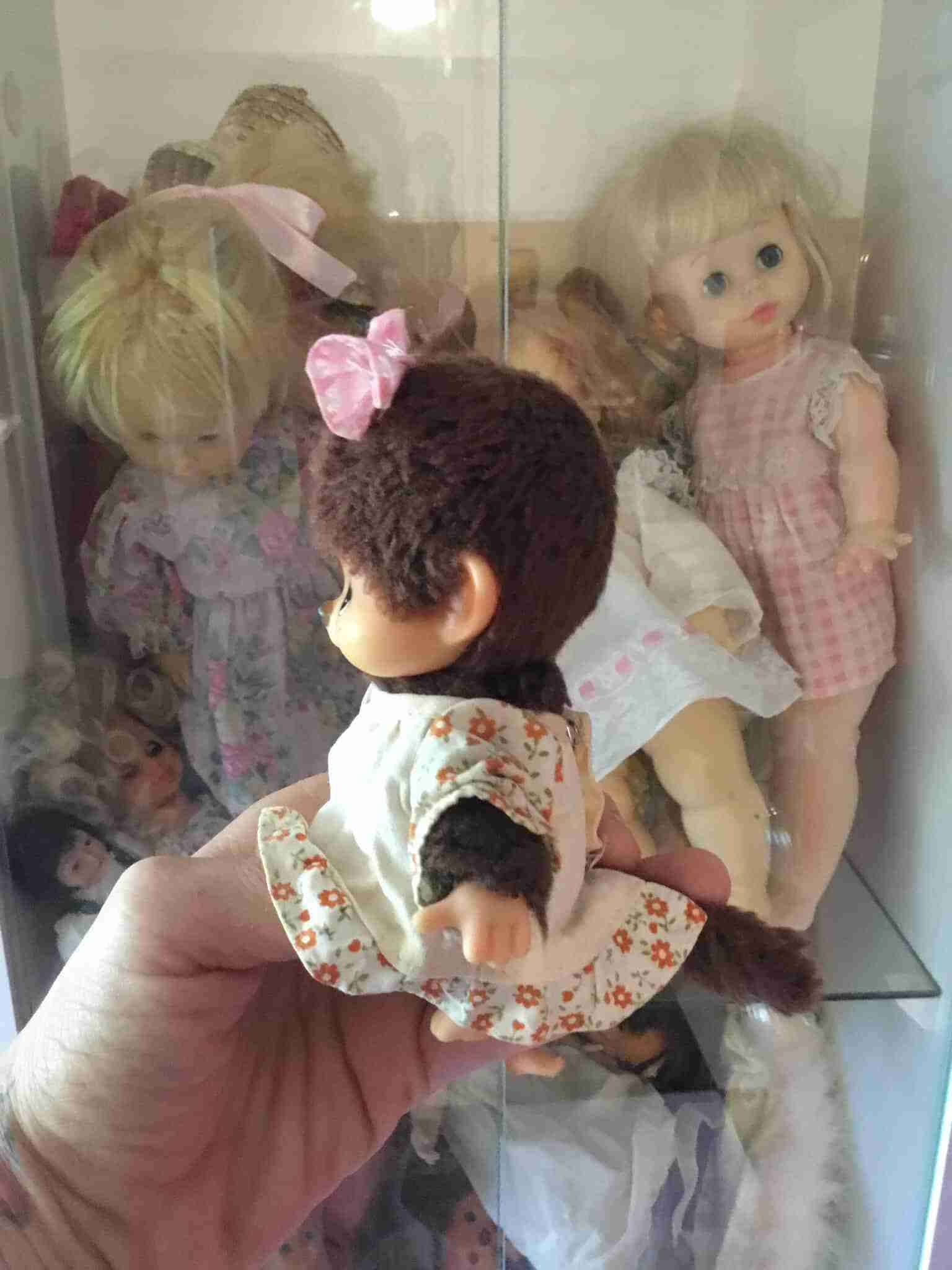 Monchhichi vintage con vestido - miniatura 3